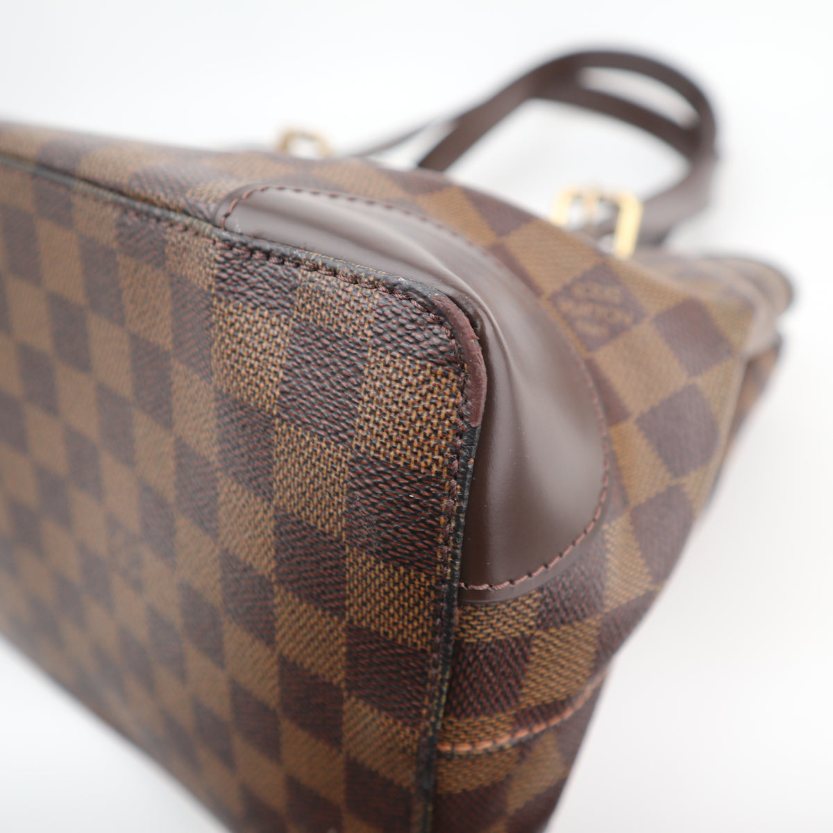 C2744R Louis Vuitton Shoulder Bag Damier Ebene Hampstead MM | Pre-Owned Excellent Brown Canvas Damier Ebene