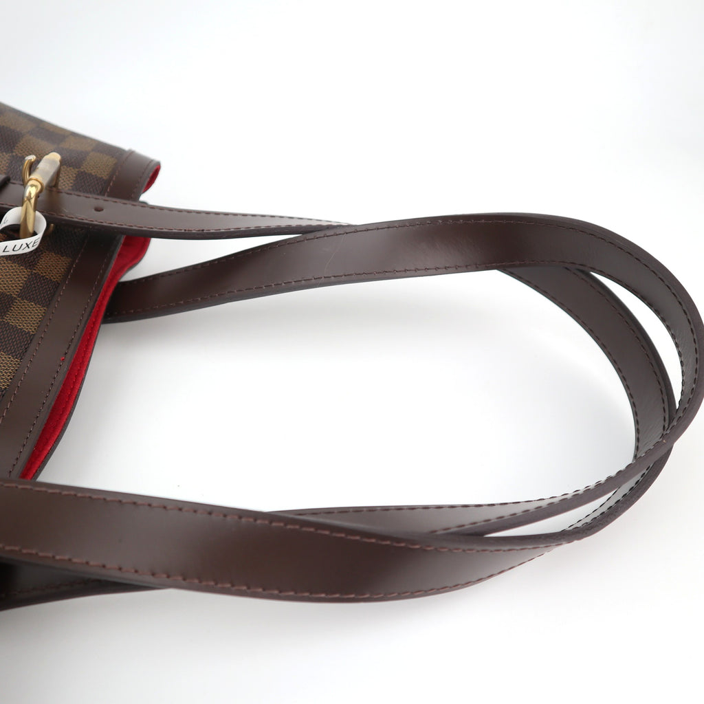 C2744R Louis Vuitton Shoulder Bag Damier Ebene Hampstead MM | Pre-Owned Excellent Brown Canvas Damier Ebene