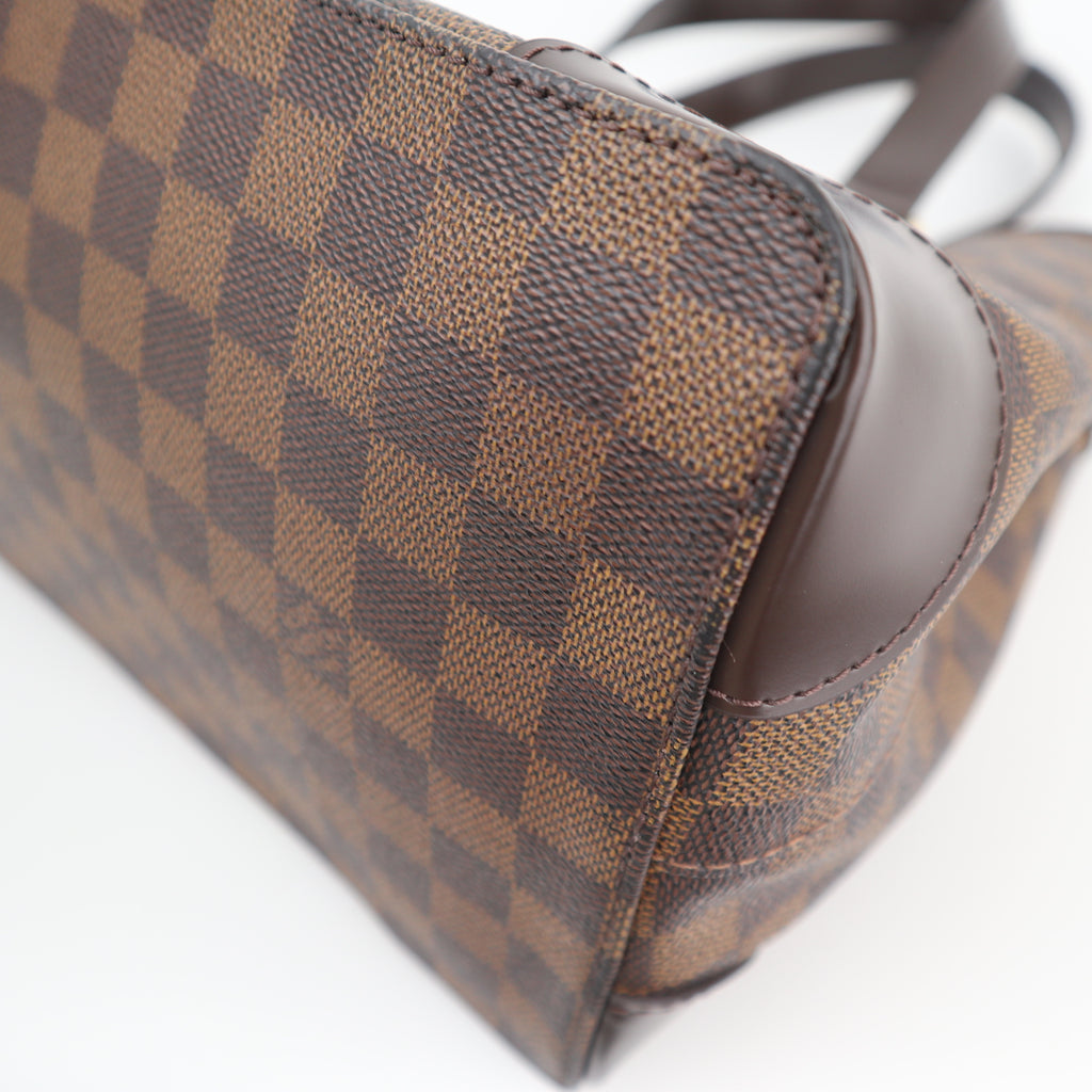 C2745R Louis Vuitton Shoulder Bag Damier Ebene Hampstead PM | Pre-Owned Excellent Brown Canvas Damier Ebene