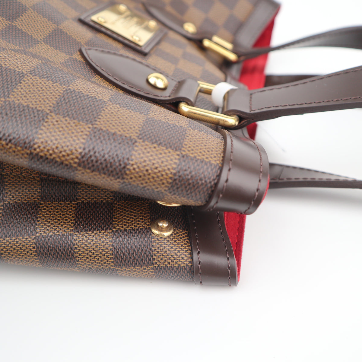 C2745R Louis Vuitton Shoulder Bag Damier Ebene Hampstead PM | Pre-Owned Excellent Brown Canvas Damier Ebene