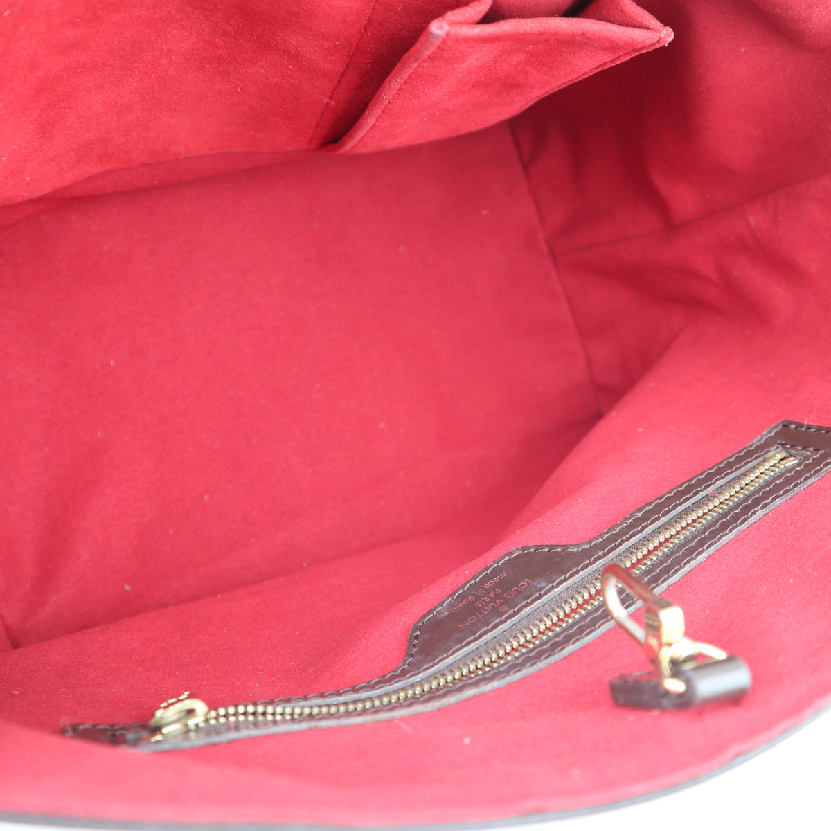 C2745R Louis Vuitton Shoulder Bag Damier Ebene Hampstead PM | Pre-Owned Excellent Brown Canvas Damier Ebene