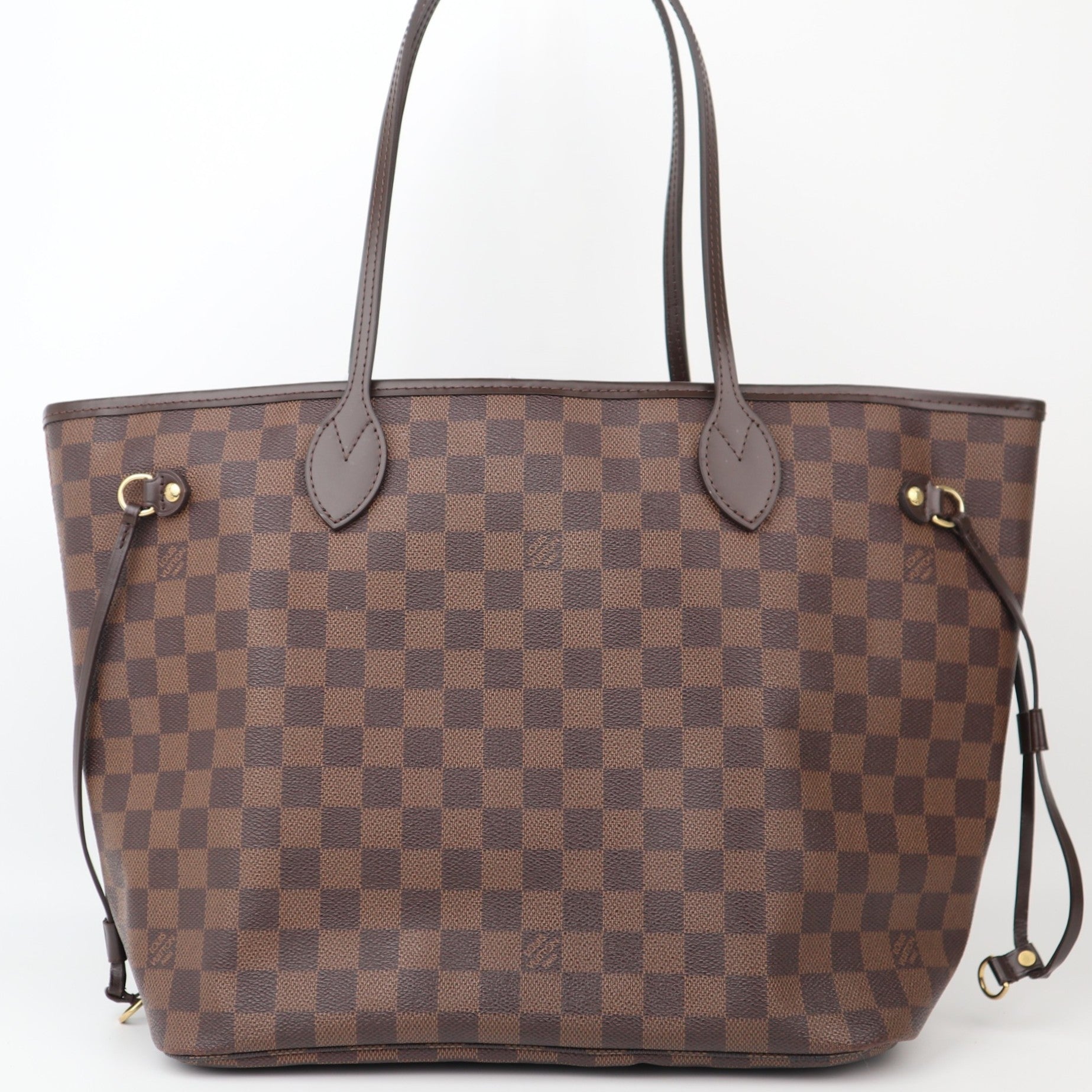 C1244 Louis Vuitton Neverfull MM in Damier Ebene Canvas-Pre Owned