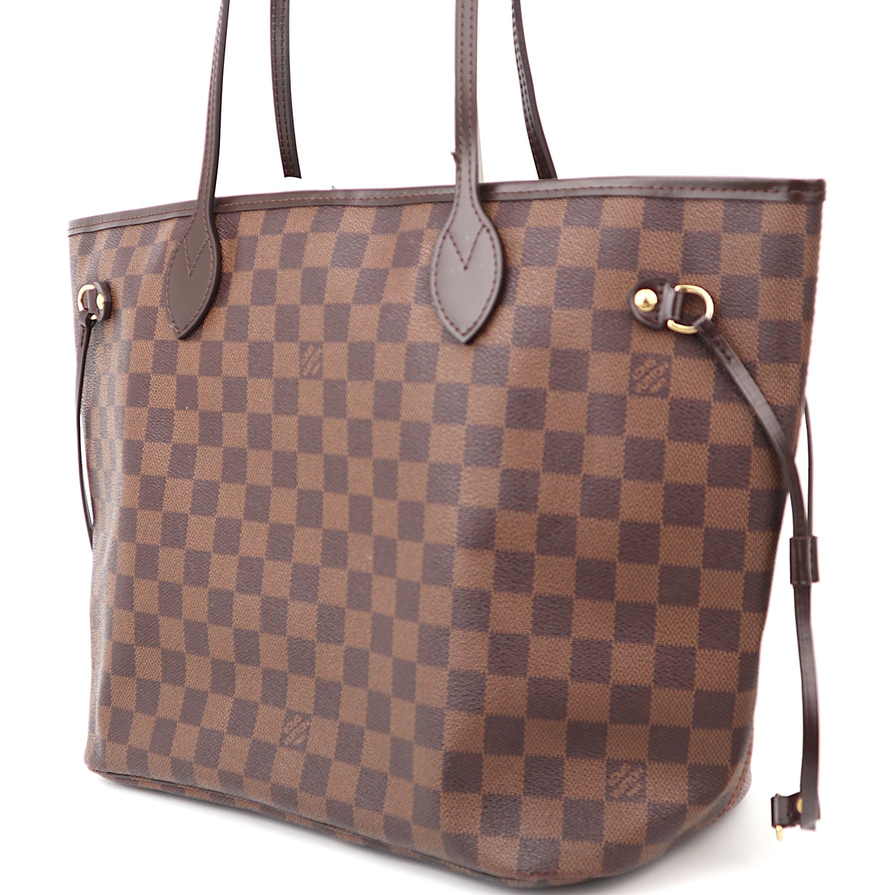 C1244 Louis Vuitton Neverfull MM in Damier Ebene Canvas-Pre Owned