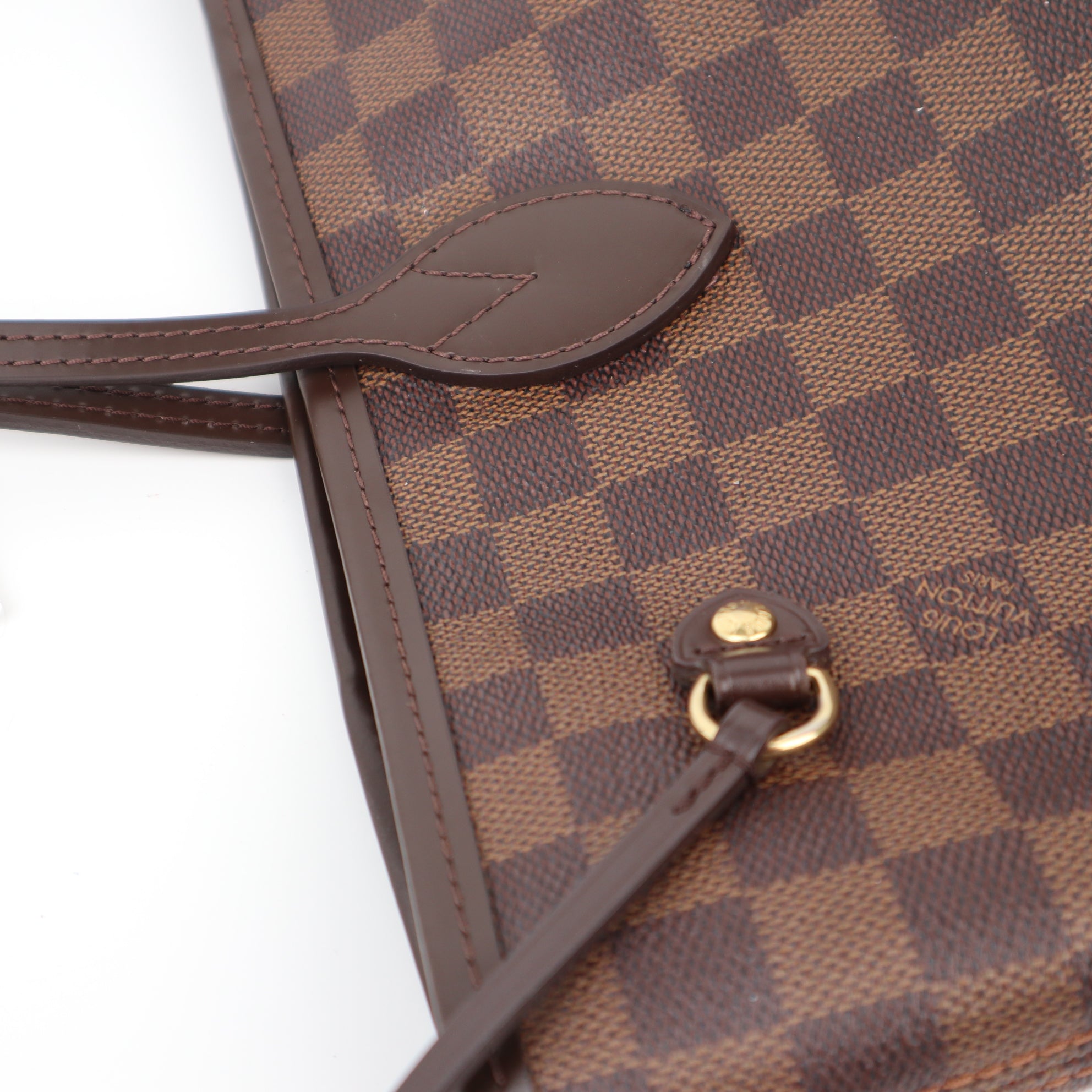 C1244 Louis Vuitton Neverfull MM in Damier Ebene Canvas-Pre Owned