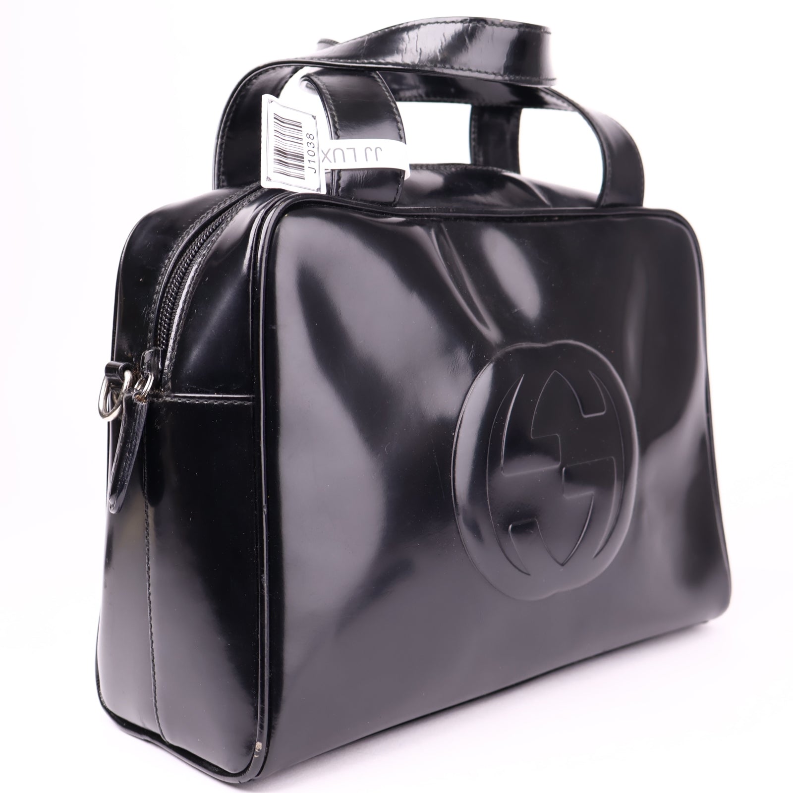 J1038 Gucci Leather Exterior Duffle Bags- Pre Owned