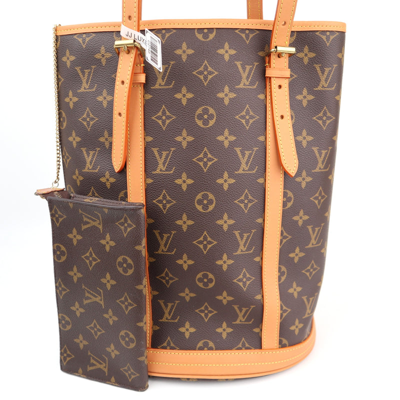C2748R Louis Vuitton Bucket Bag Monogram Canvas Bucket GM Bag | Pre-Owned Excellent Brown Canvas Monogram