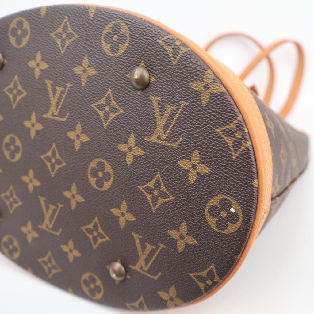 C2748R Louis Vuitton Bucket Bag Monogram Canvas Bucket GM Bag | Pre-Owned Excellent Brown Canvas Monogram