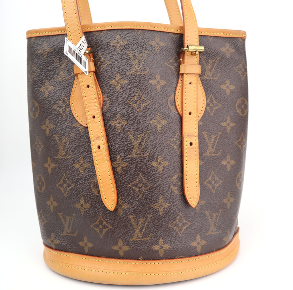 C2751R Louis Vuitton Bucket Bag Monogram Marais Bucket | Pre-Owned Excellent Brown Canvas Monogram