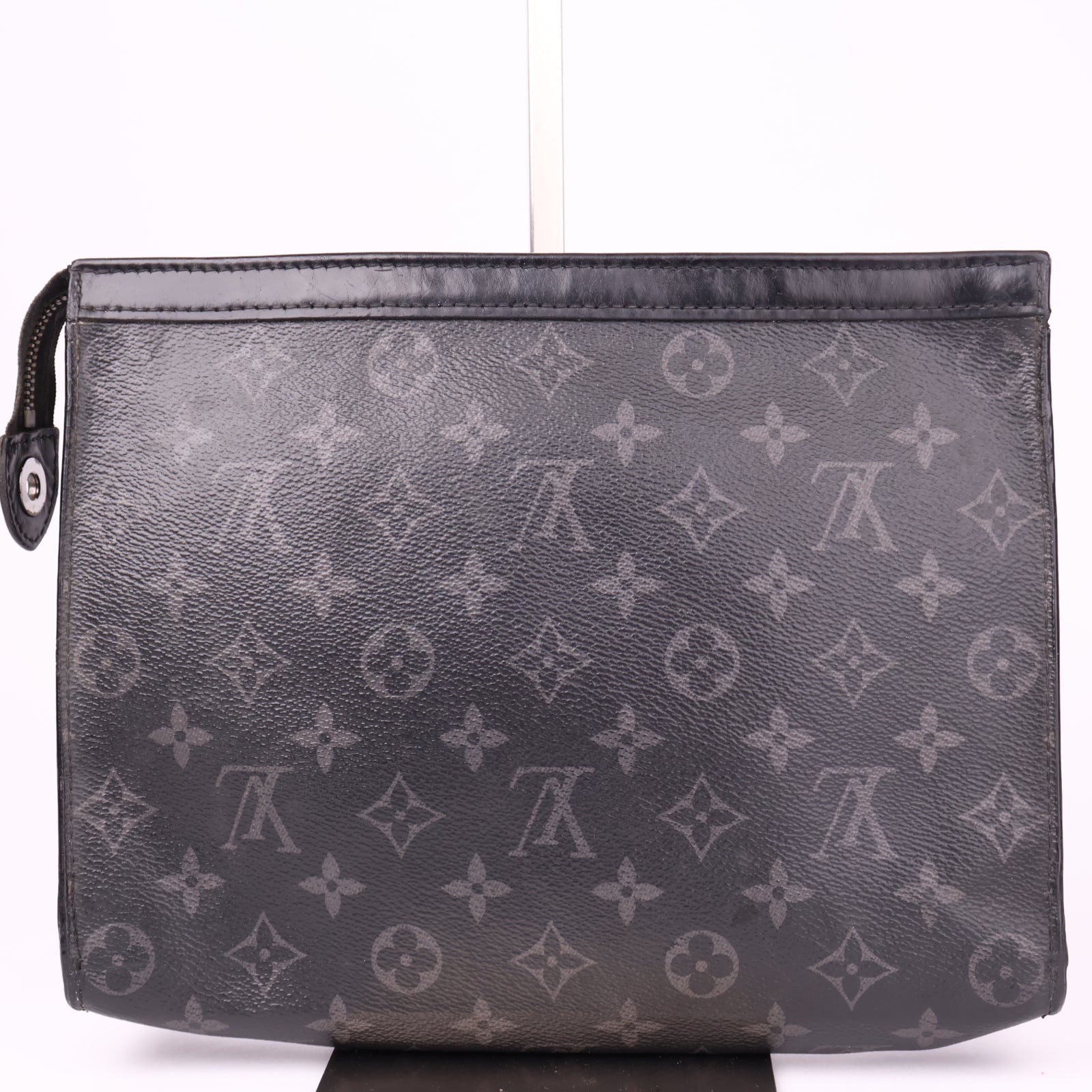 J1027 Louis Vuitton Black Monogram Eclipse Pochette Voyage- Pre Owned