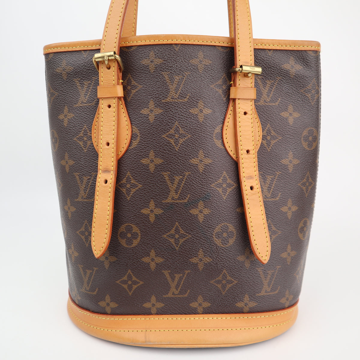 C2751R Louis Vuitton Bucket Bag Monogram Marais Bucket | Pre-Owned Excellent Brown Canvas Monogram