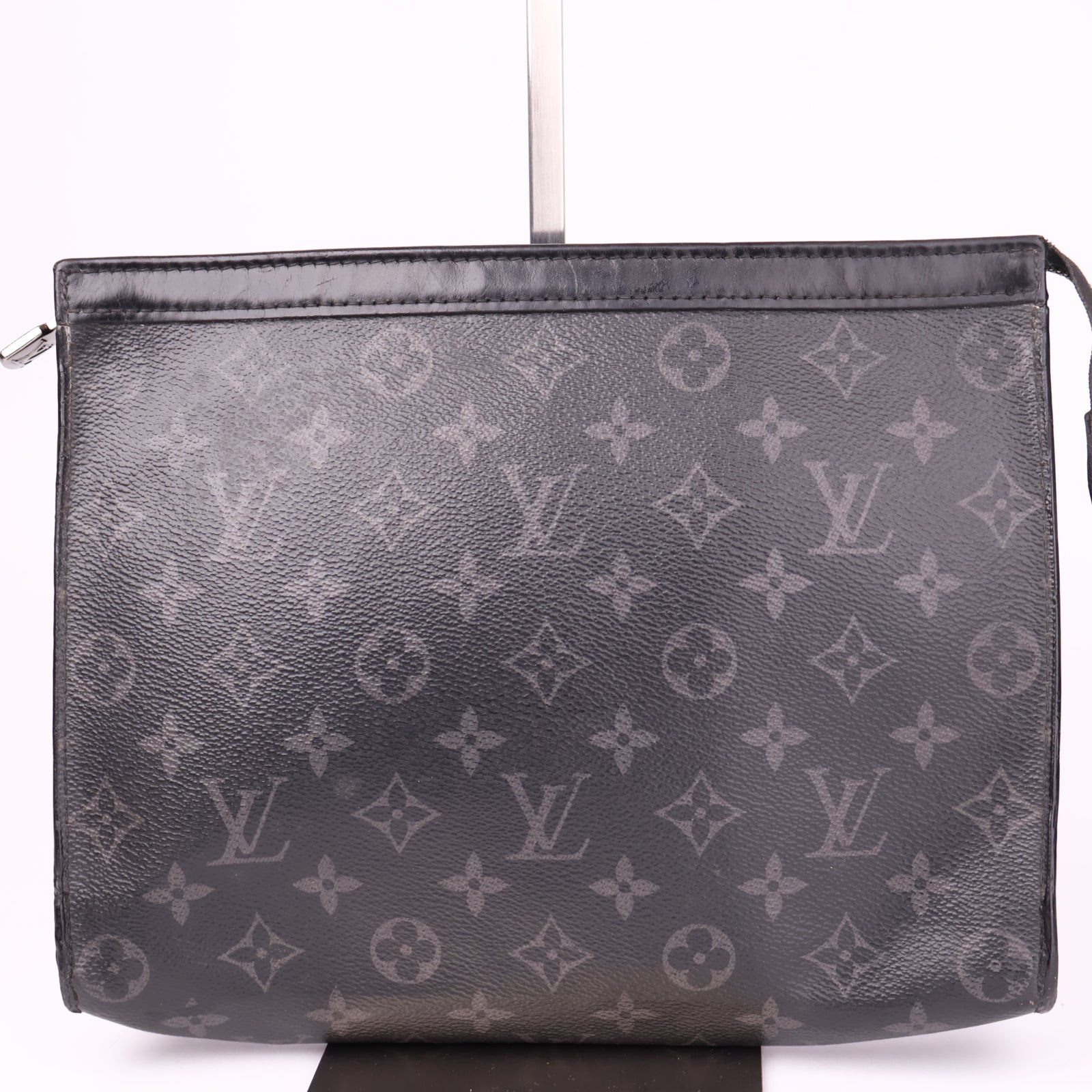 J1027 Louis Vuitton Black Monogram Eclipse Pochette Voyage- Pre Owned