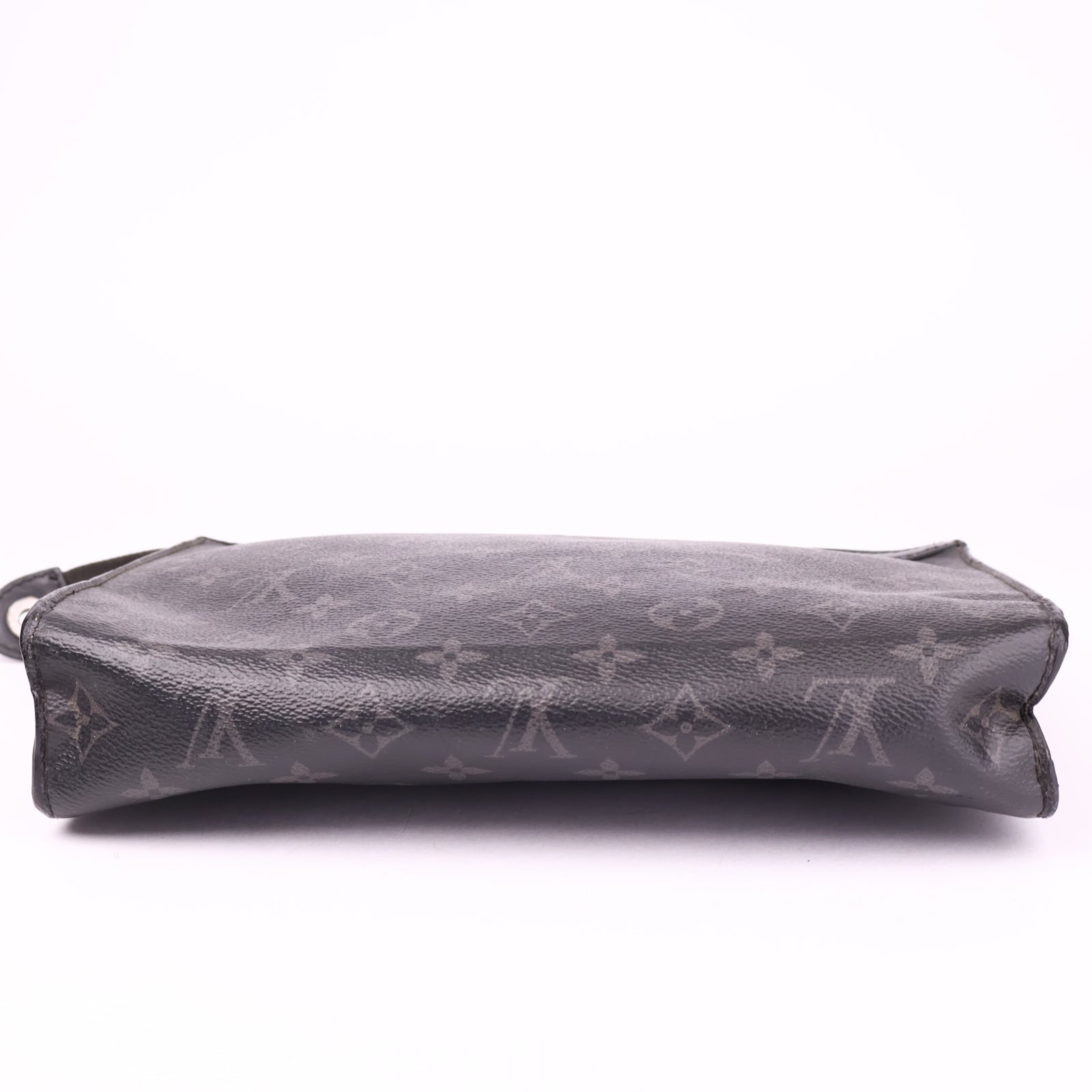 J1027 Louis Vuitton Black Monogram Eclipse Pochette Voyage- Pre Owned