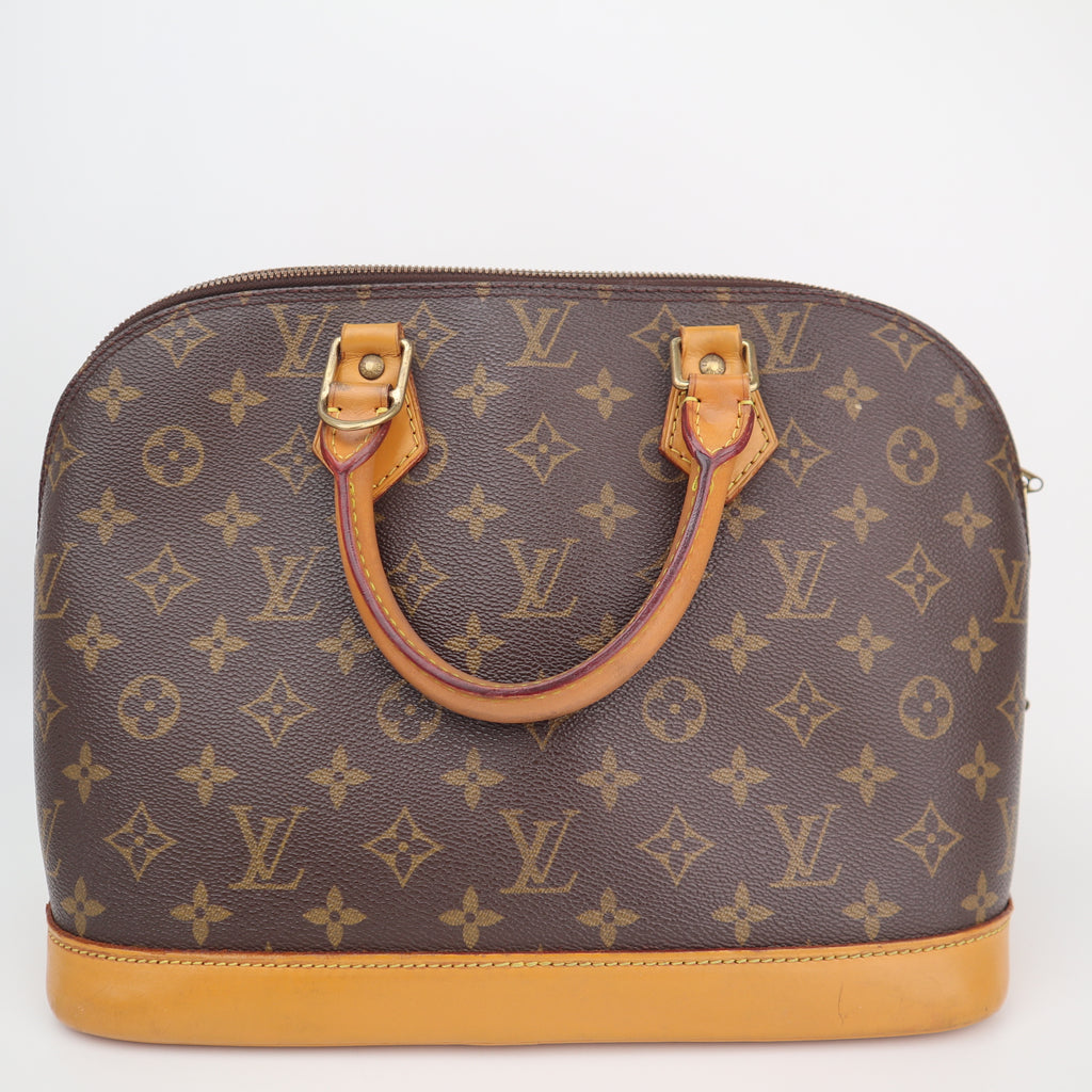 C2752R Louis Vuitton Top Handle Bag Monogram Alma PM | Pre-Owned Very Good Brown Canvas Monogram