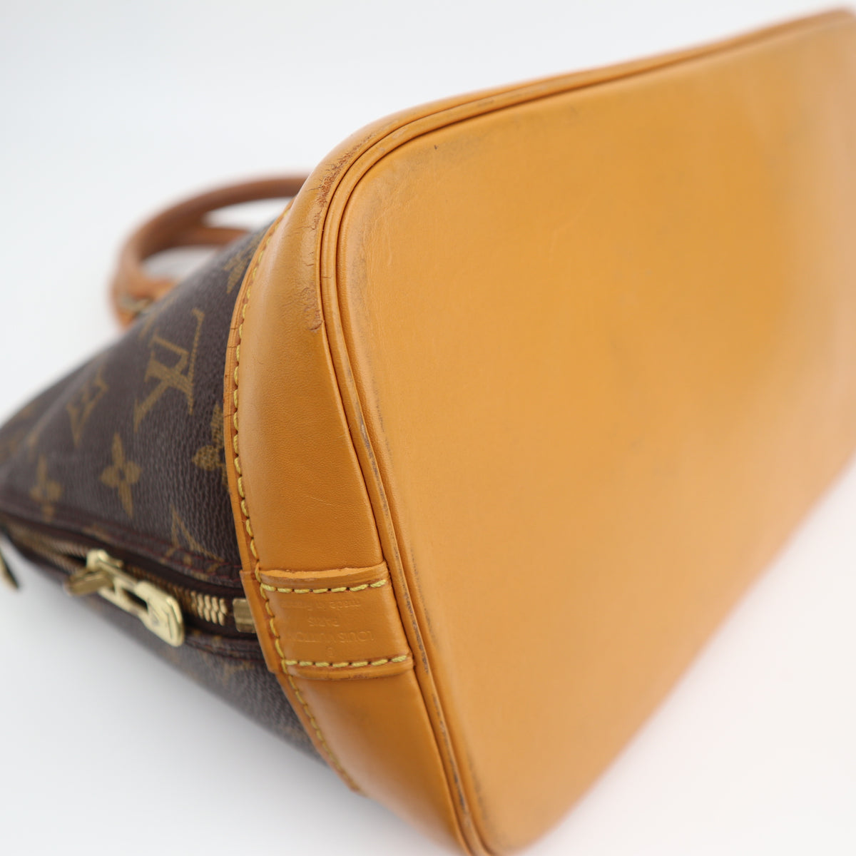 C2752R Louis Vuitton Top Handle Bag Monogram Alma PM | Pre-Owned Very Good Brown Canvas Monogram