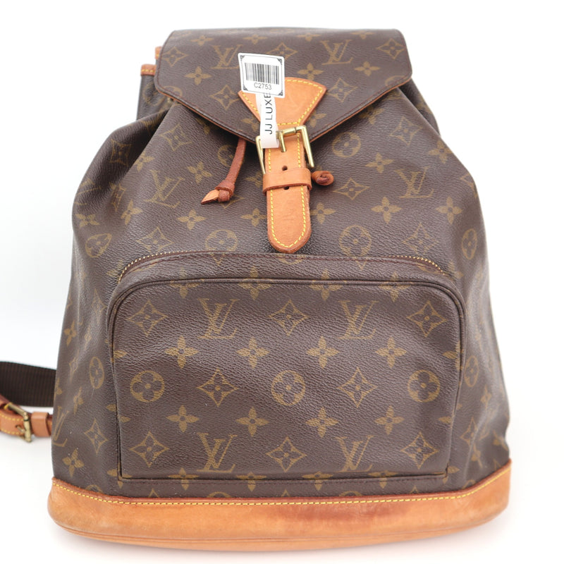 C2753 Louis Vuitton Backpack Monogram Montsouris GM | Pre-Owned Very Good Brown Canvas Monogram