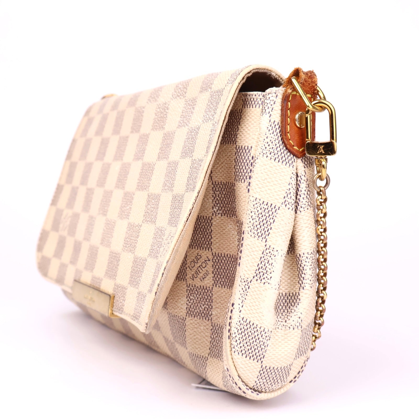 J1029 Louis Vuitton Damier Azur Pochette- Pre Owned