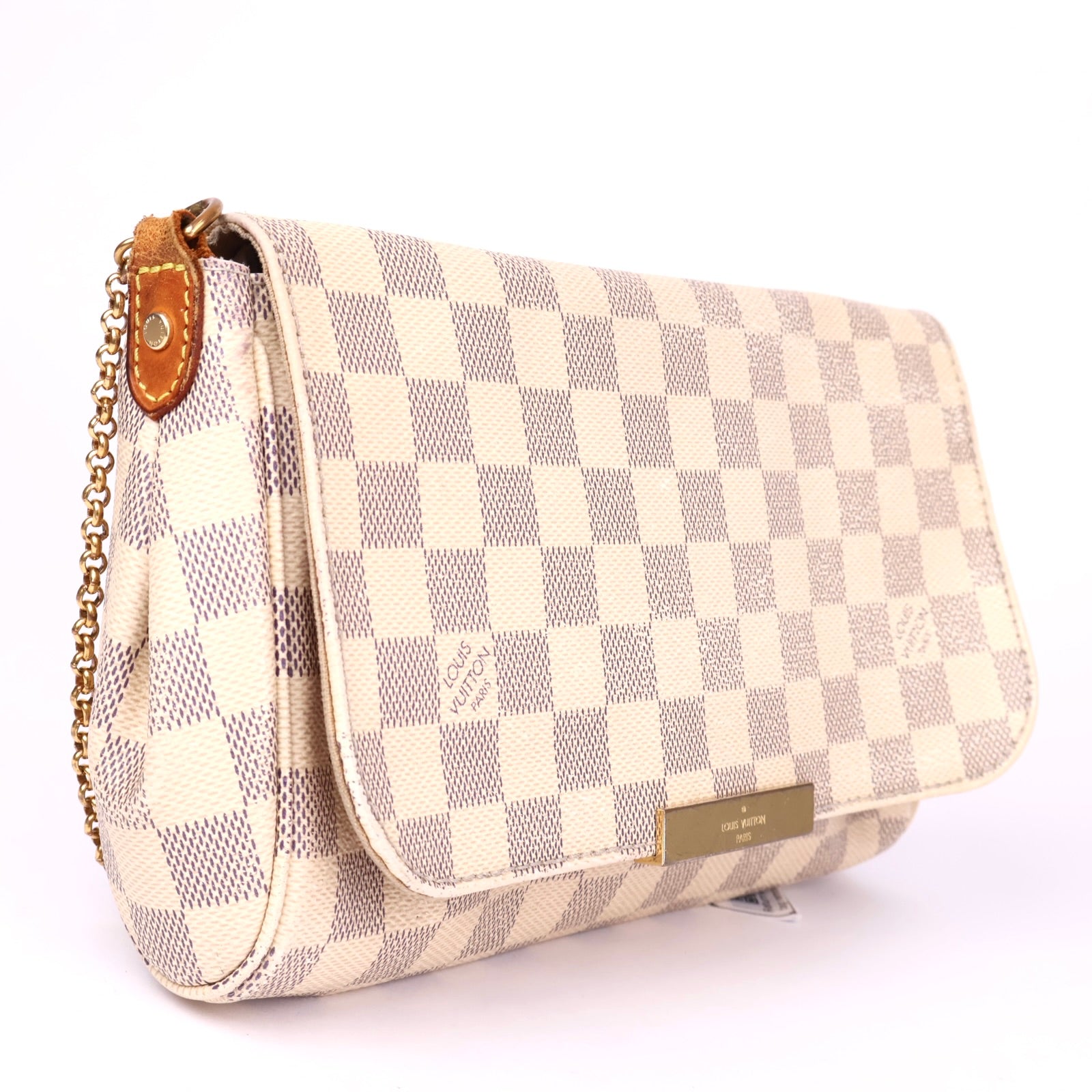 J1029 Louis Vuitton Damier Azur Pochette- Pre Owned