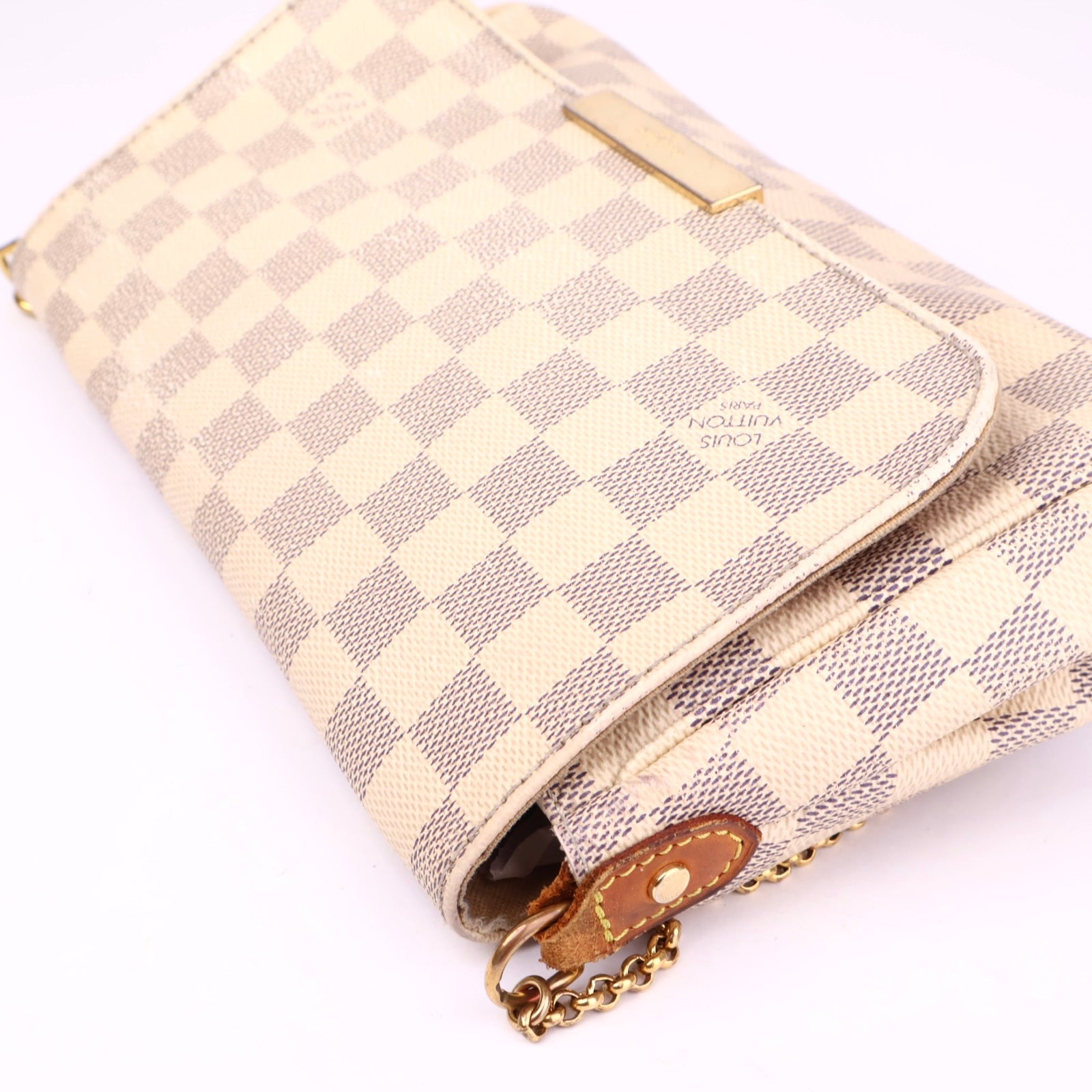 J1029 Louis Vuitton Damier Azur Pochette- Pre Owned