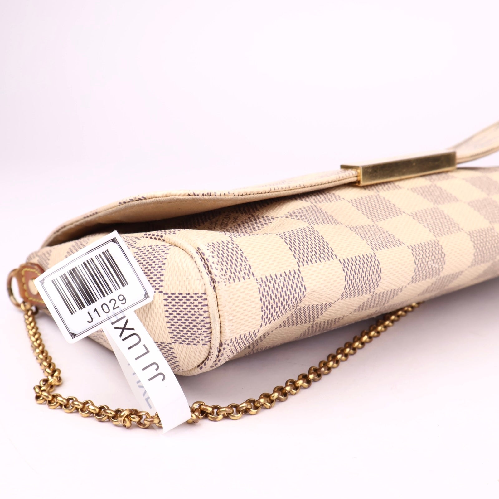 J1029 Louis Vuitton Damier Azur Pochette- Pre Owned