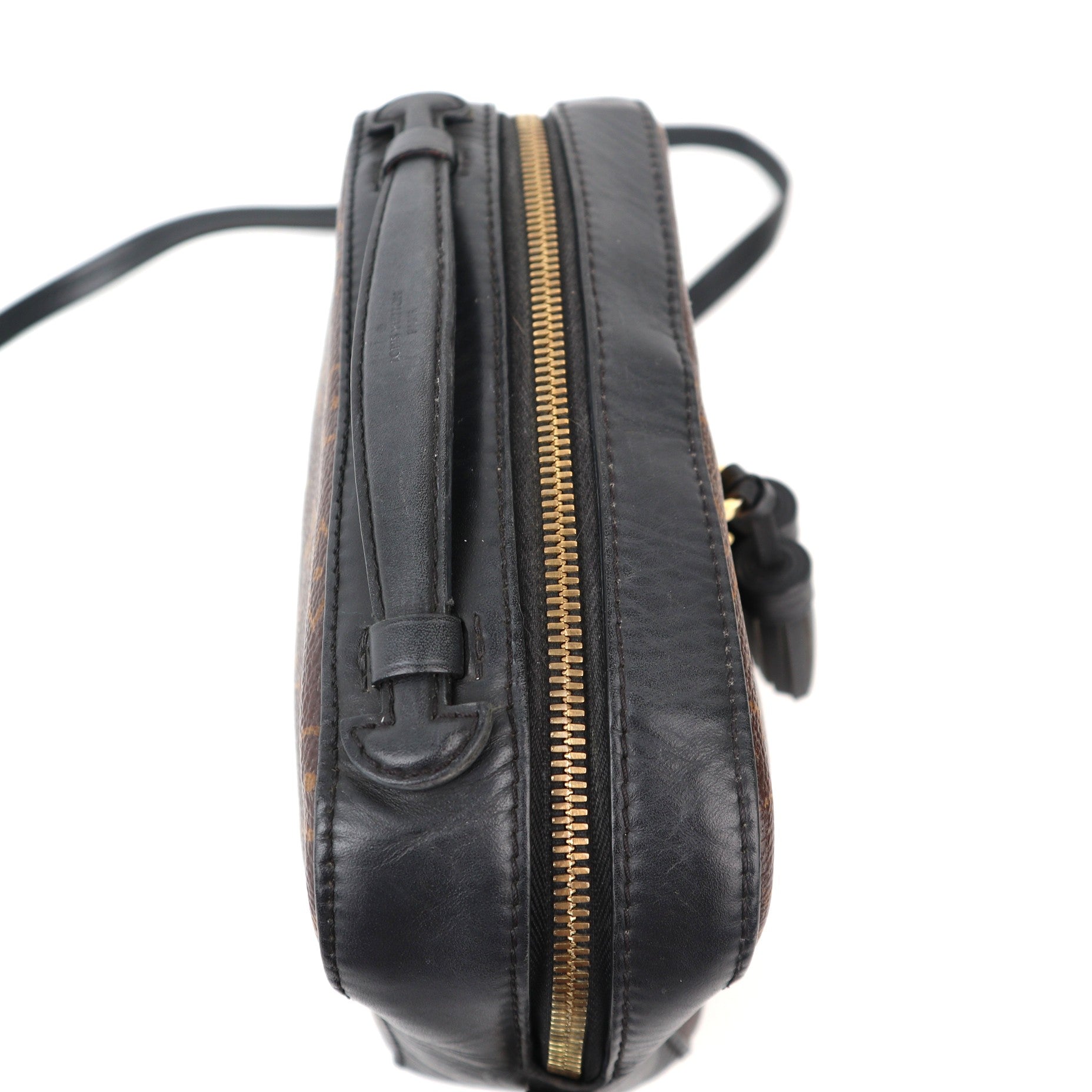 C1249 Louis Vuitton Black Monogram Canvas Saintonge Crossbody Bag-Pre Owned
