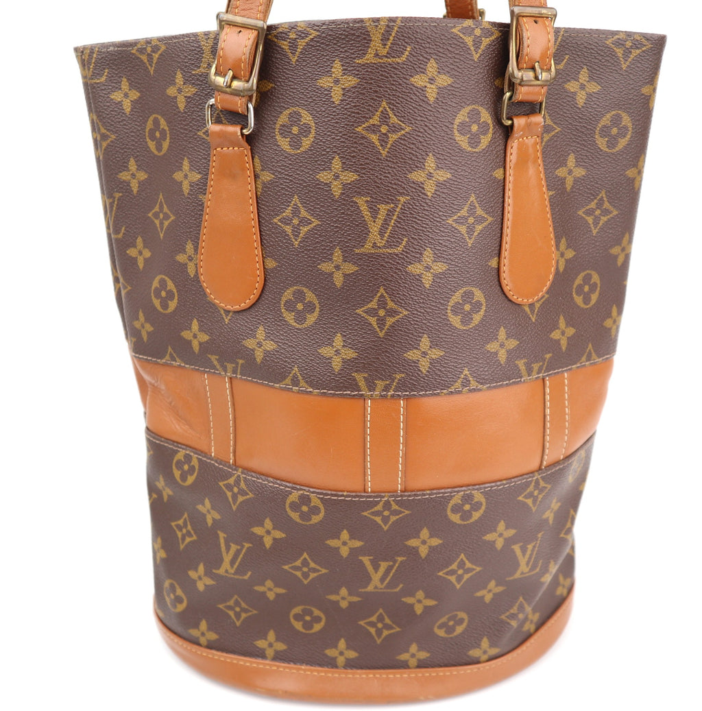 C2756R Louis Vuitton Bucket Bag Monogram Vintage Bucket GM | Pre-Owned Very Good Brown Canvas Monogram