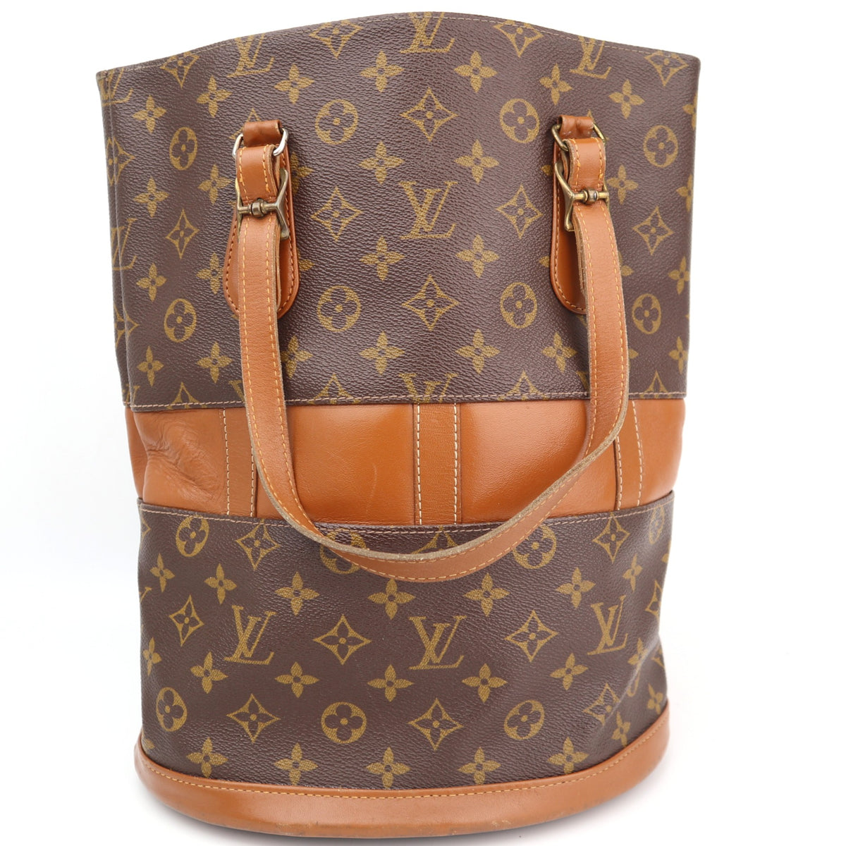 C2756R Louis Vuitton Bucket Bag Monogram Vintage Bucket GM | Pre-Owned Very Good Brown Canvas Monogram