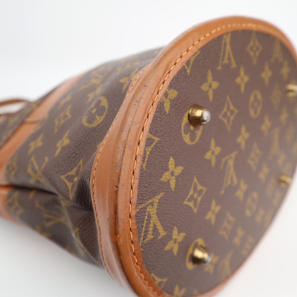 C2756R Louis Vuitton Bucket Bag Monogram Vintage Bucket GM | Pre-Owned Very Good Brown Canvas Monogram