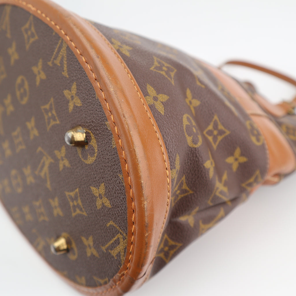 C2756R Louis Vuitton Bucket Bag Monogram Vintage Bucket GM | Pre-Owned Very Good Brown Canvas Monogram