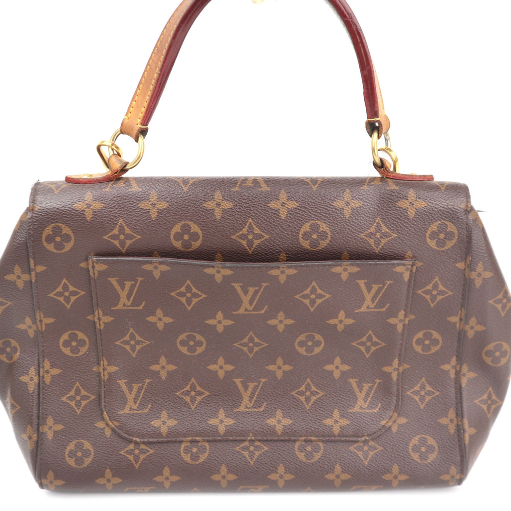 C2759 Louis Vuitton Top Handle Bag Monogram Cluny MM | Pre-Owned Very Good Brown Monogram Canvas