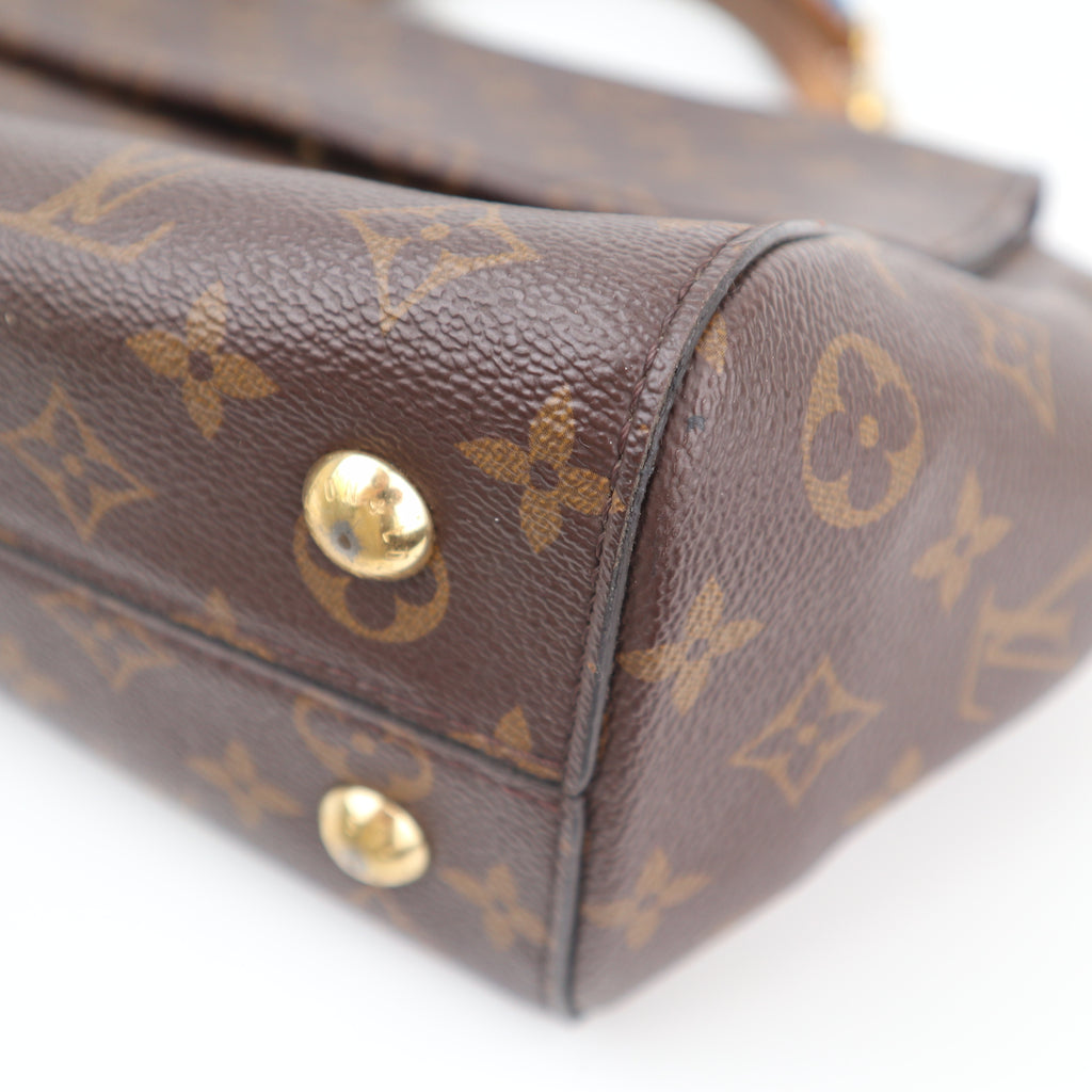 C2759 Louis Vuitton Top Handle Bag Monogram Cluny MM | Pre-Owned Very Good Brown Monogram Canvas