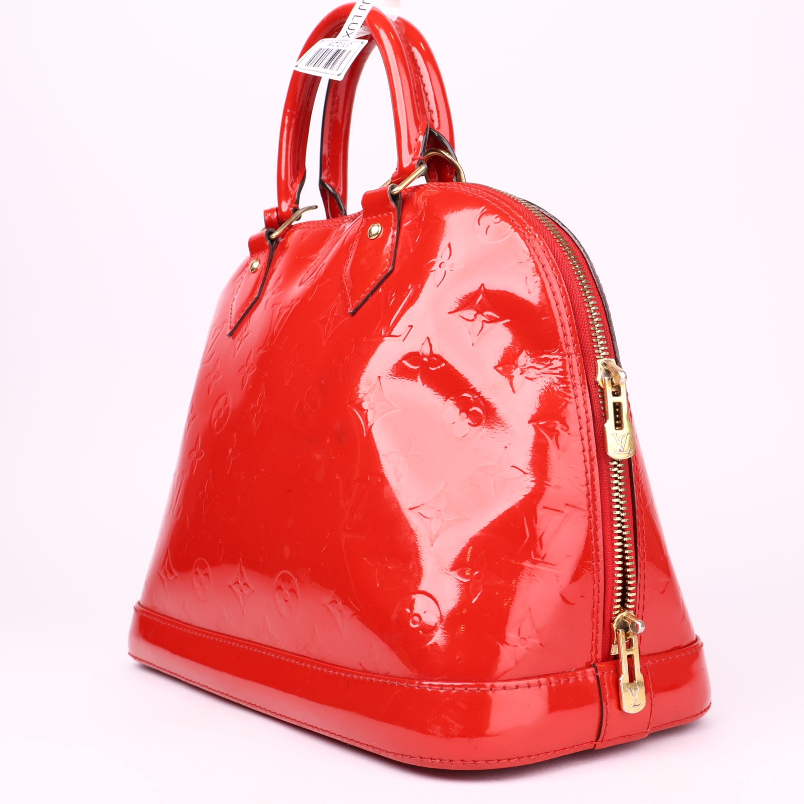 J1025 Louis Vuitton Alma Monogram Vernis Handbag PM- Pre Owned