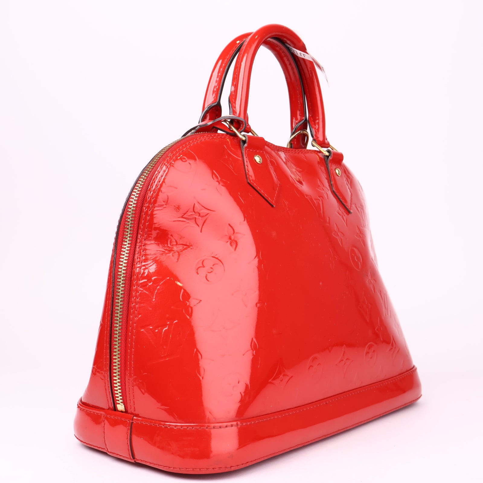 J1025 Louis Vuitton Alma Monogram Vernis Handbag PM- Pre Owned
