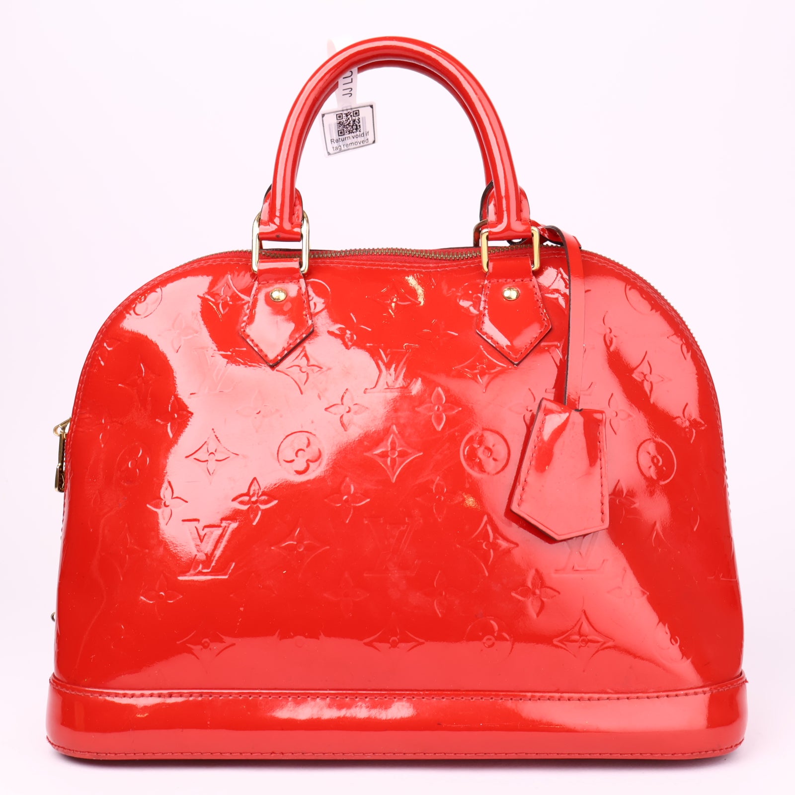 J1025 Louis Vuitton Alma Monogram Vernis Handbag PM- Pre Owned