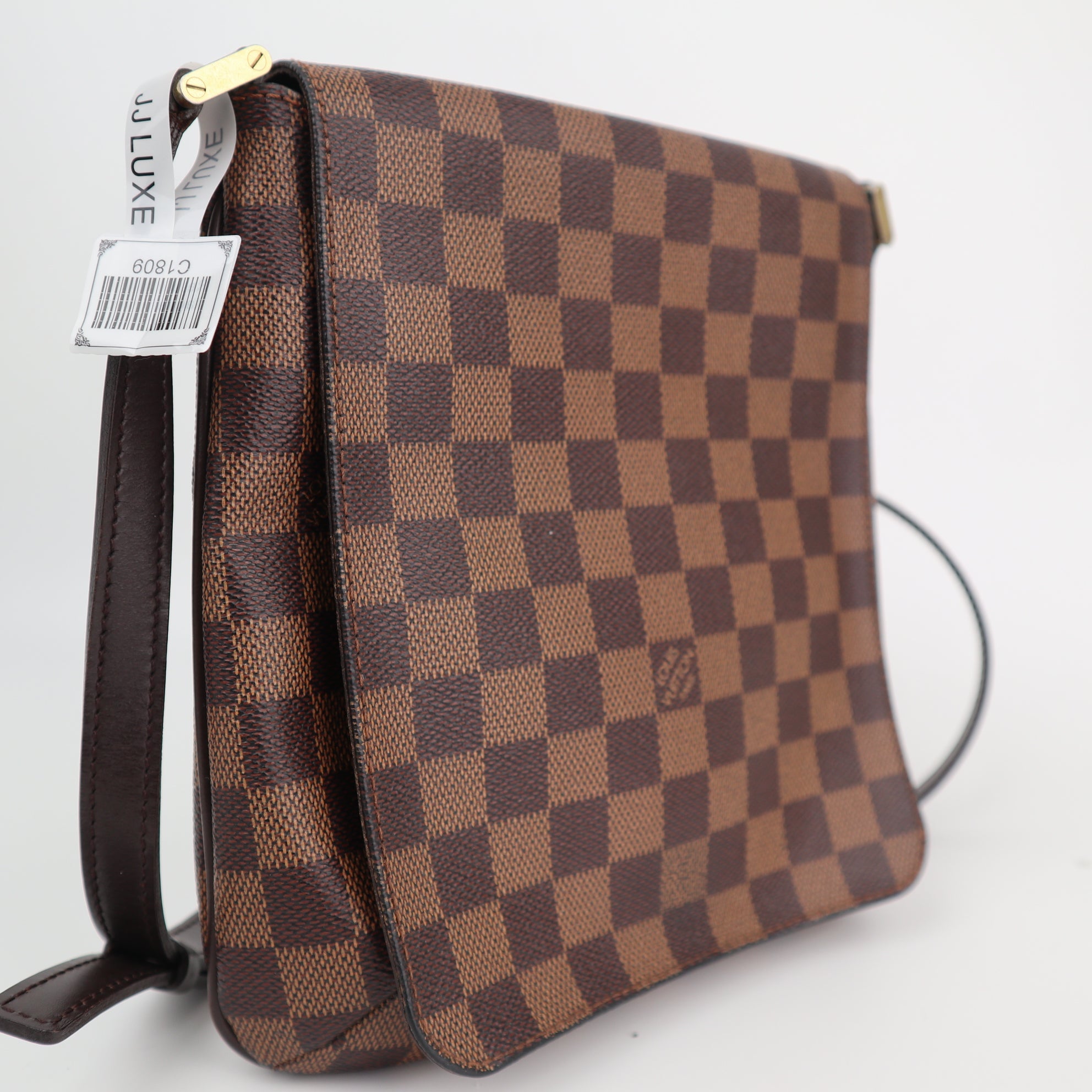 Louis Vuitton Damier Ebene Musette Salsa Shoulder Bag C1809 | Pre-Owned Very Good Brown Damier Ebene Canvas