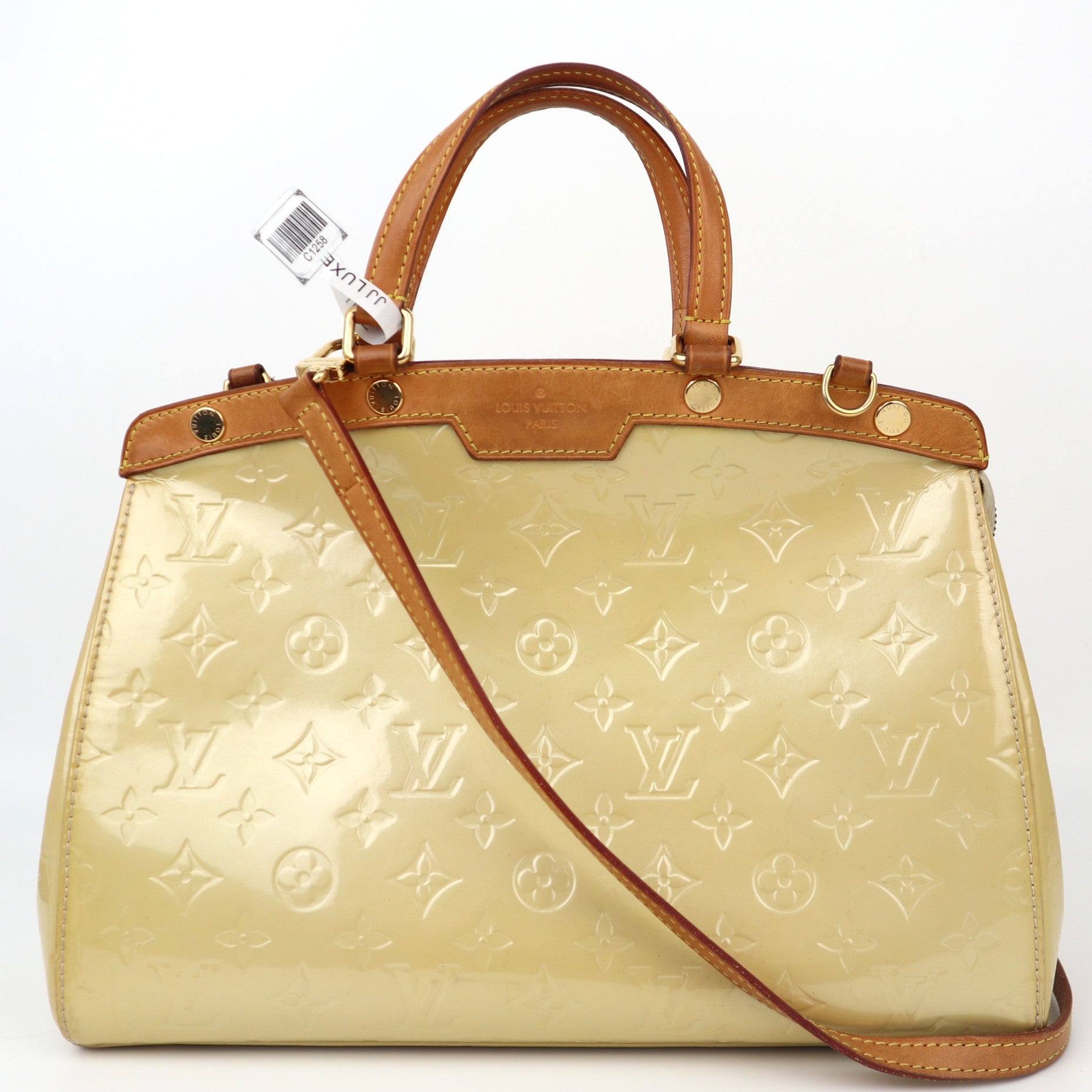C1258 Louis Vuitton Monogram Vernis Brea MM-Pre Owned