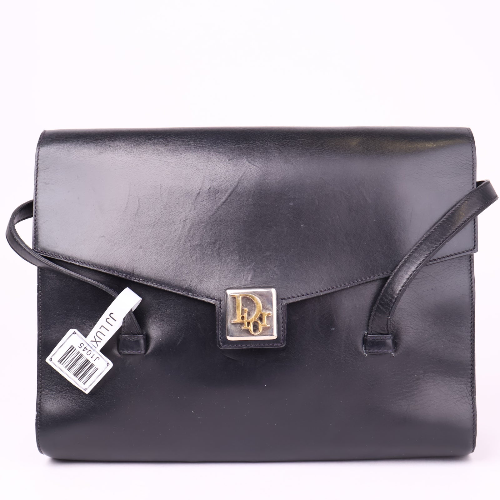 J1045 Dior Handbags Black Gold hardware Patent leather- Pre Owned