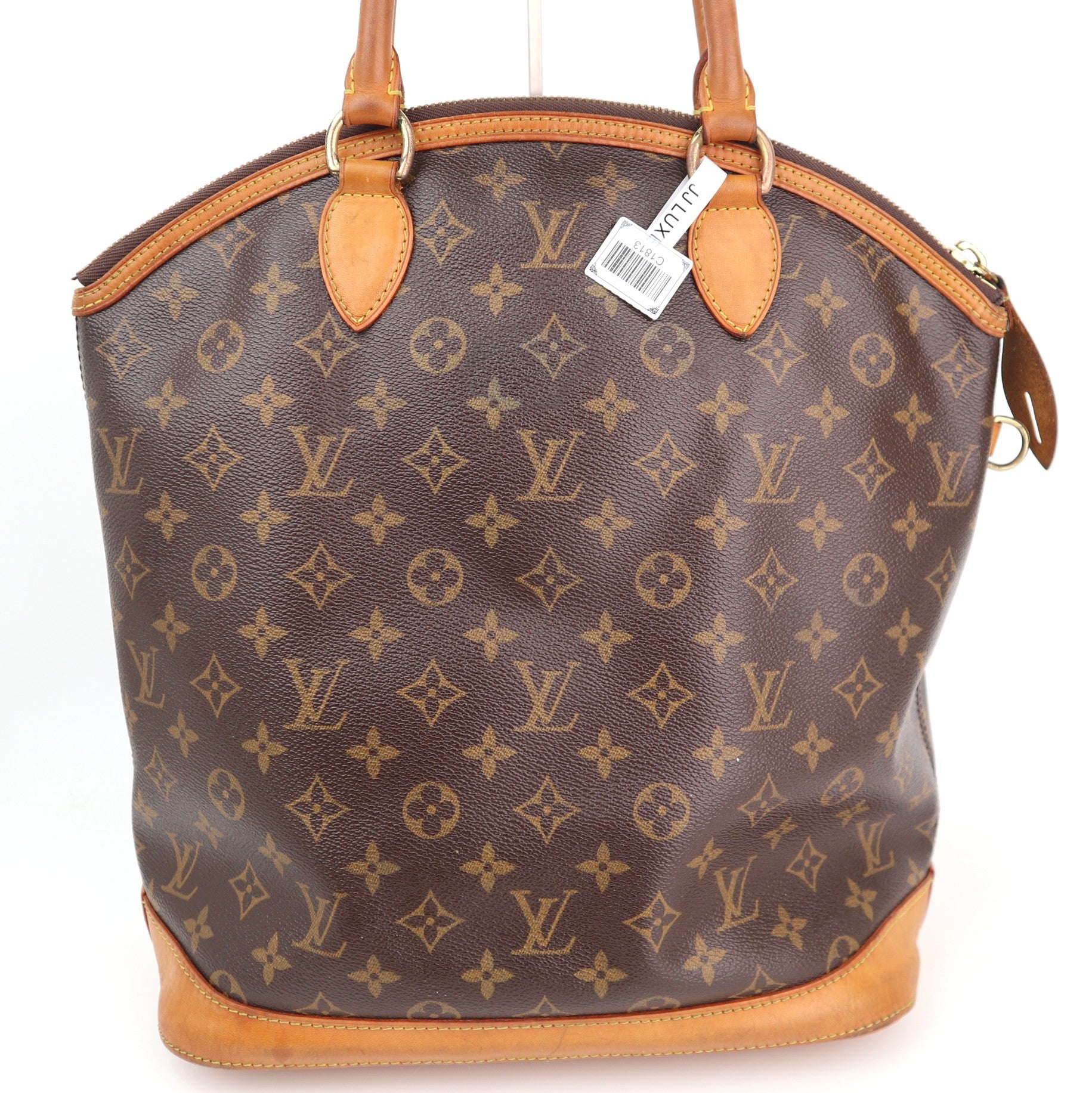 Louis Vuitton Monogram Canvas Lockit Vertical Shoulder Bag C1813 | Pre-Owned Very Good Brown Monogram Canvas