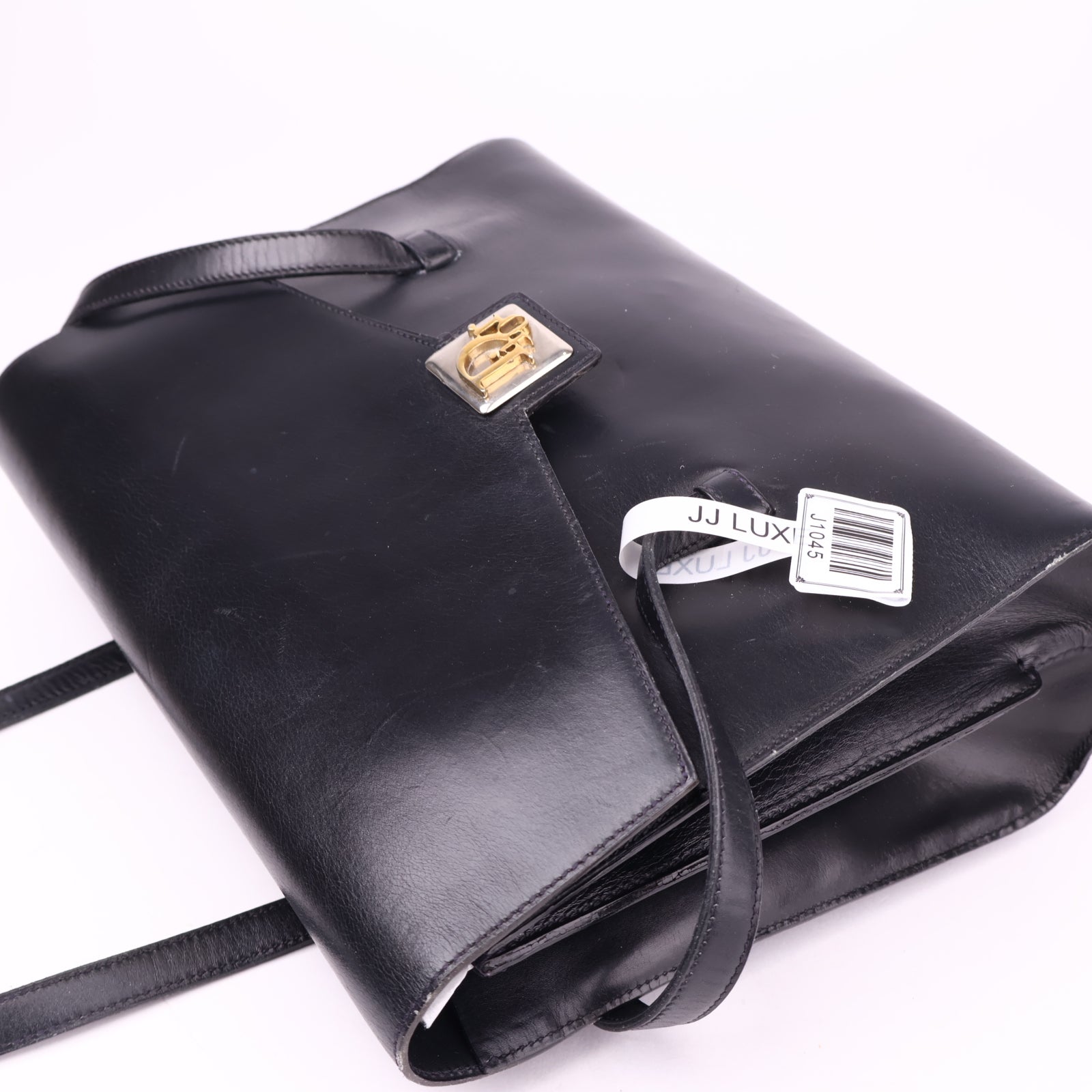 J1045 Dior Handbags Black Gold hardware Patent leather- Pre Owned