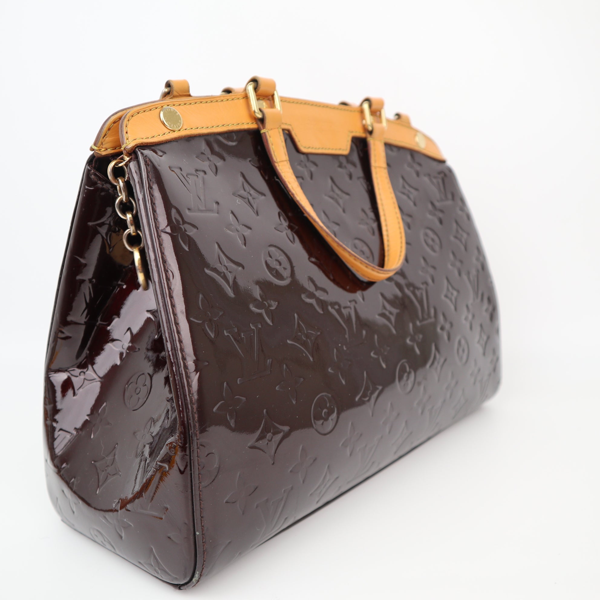 C1259 Louis Vuitton Monogram Vernis Brea MM-Pre Owned