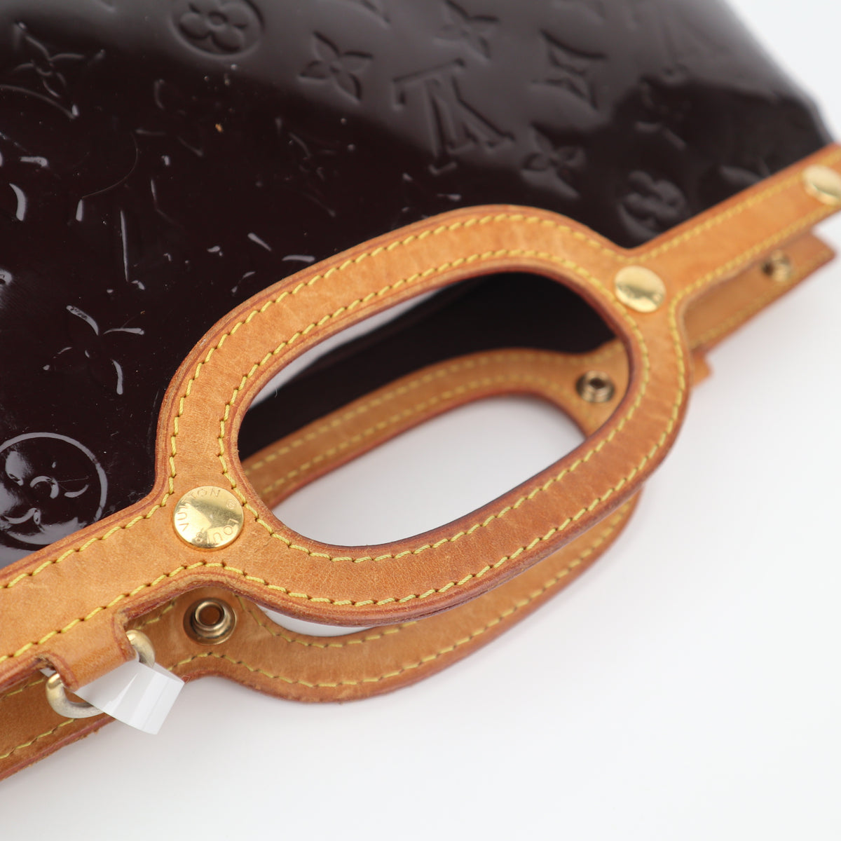 C2766 Louis Vuitton Top Handle Bag Monogram Vernis Roxbury Drive | Pre-Owned Very Good Brown Monogram Canvas, Leather, Patent Leather