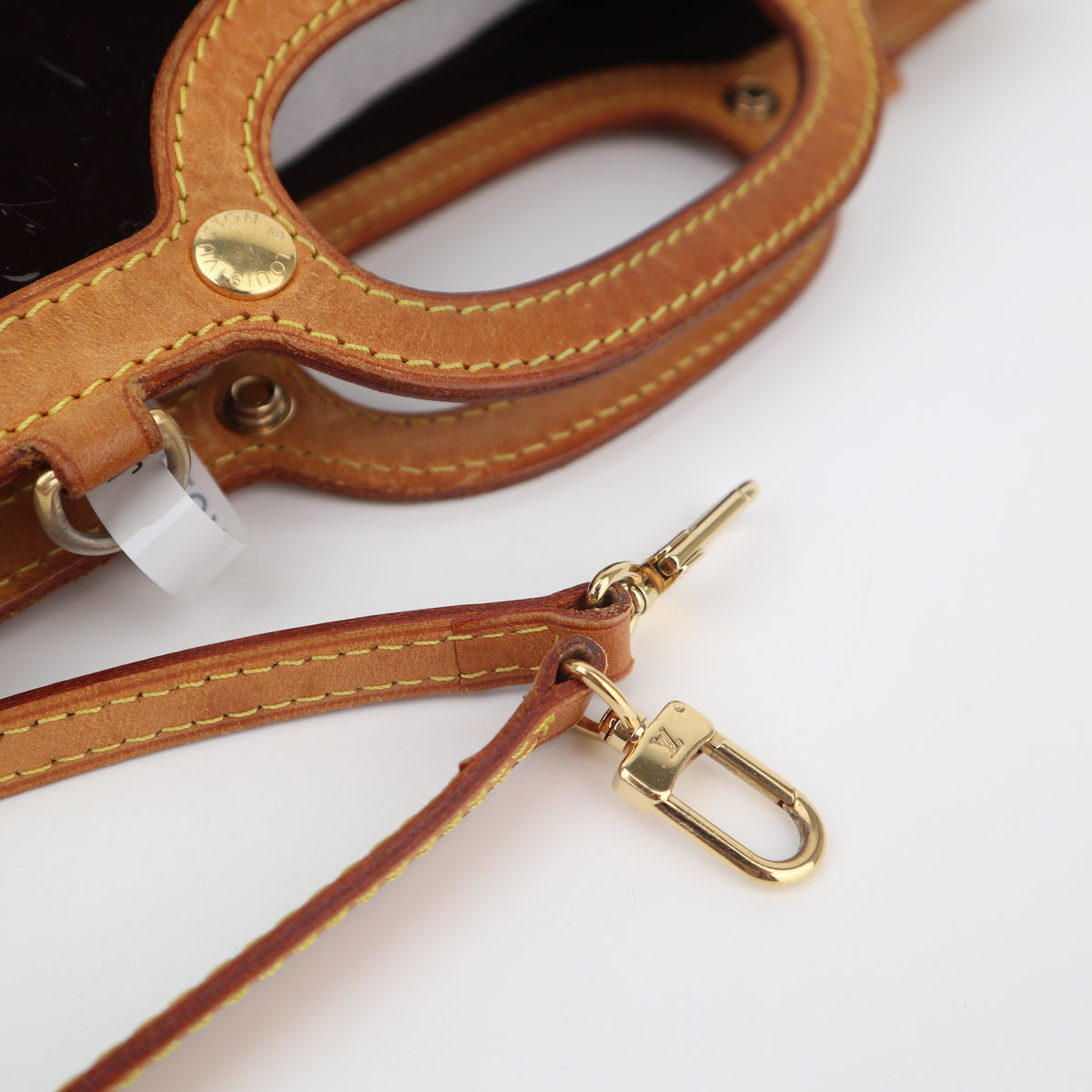 C2766 Louis Vuitton Top Handle Bag Monogram Vernis Roxbury Drive | Pre-Owned Very Good Brown Monogram Canvas, Leather, Patent Leather