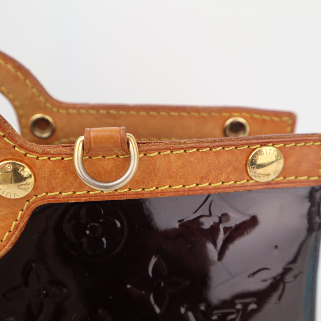 C2766 Louis Vuitton Top Handle Bag Monogram Vernis Roxbury Drive | Pre-Owned Very Good Brown Monogram Canvas, Leather, Patent Leather