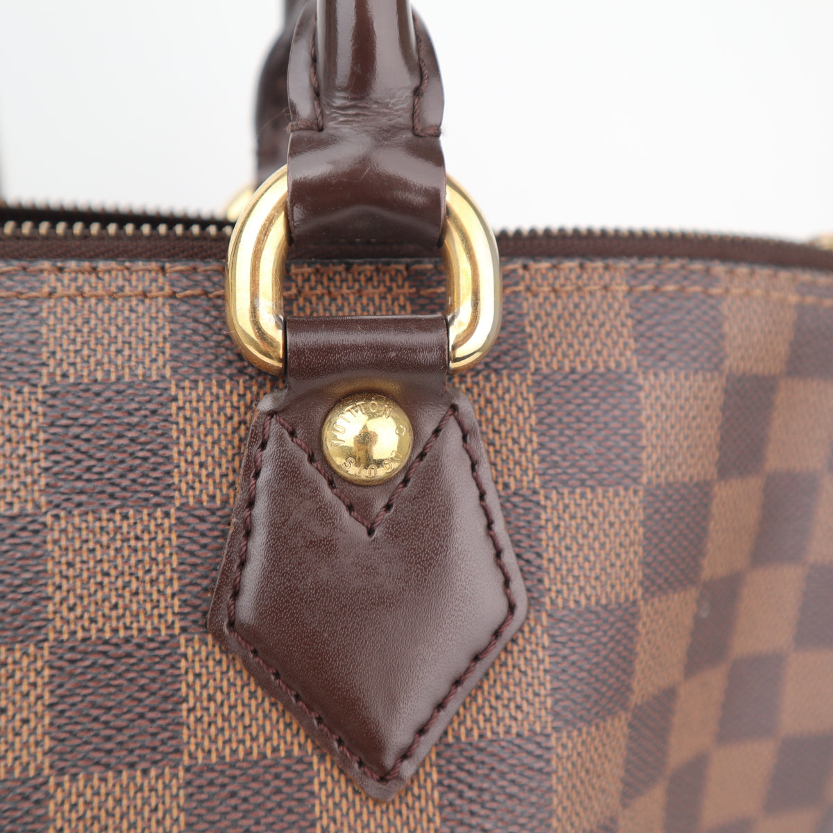 C2767 Louis Vuitton Shoulder Bag Damier Ebene Saleya PM | Pre-Owned Excellent Brown Damier Ebene Canvas