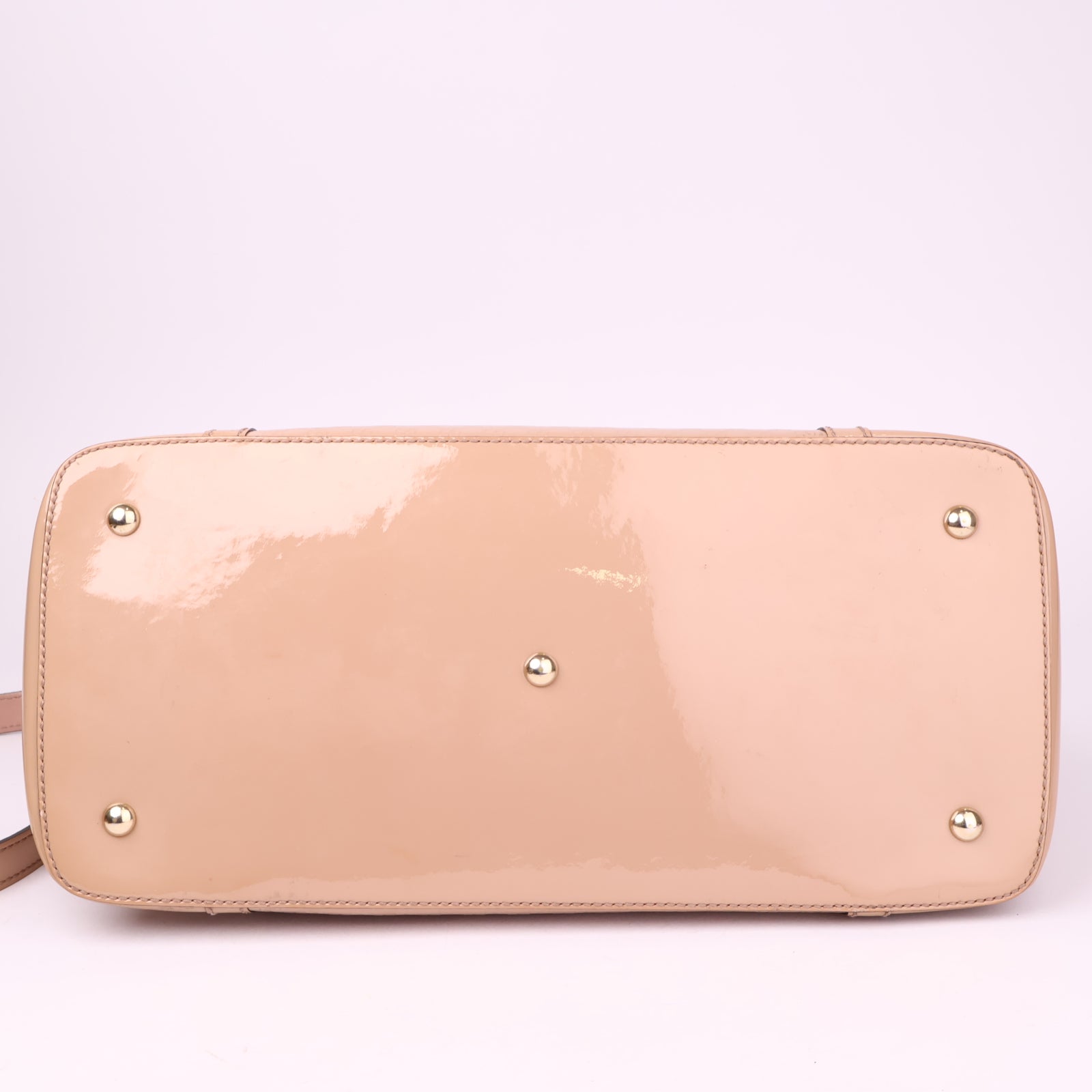 J1040 Gucci Large Microguccissima Patent Nice Dome satchel- Pre Owned