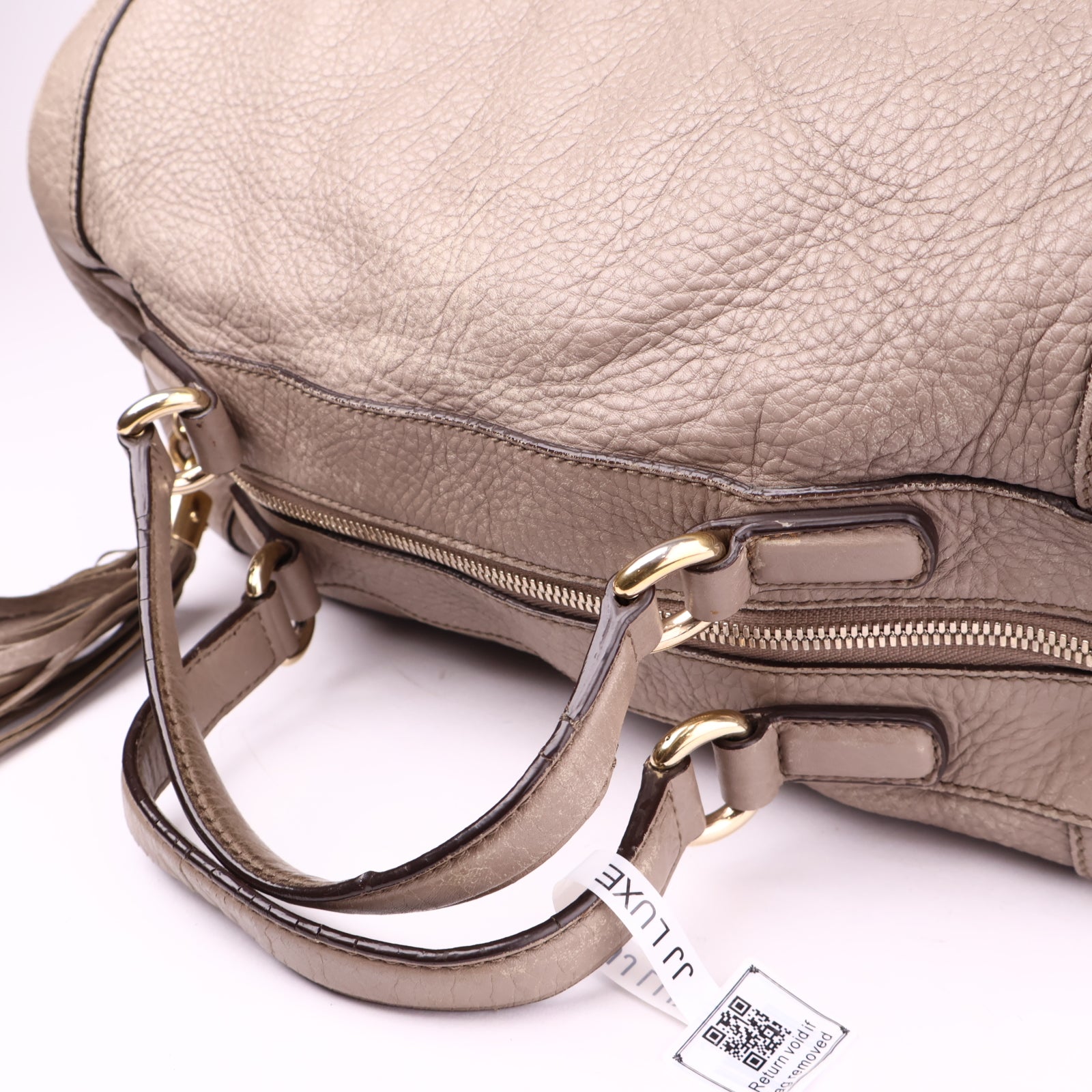 J1049 Gucci Soho Fringe Bowling Bag- Pre Owned