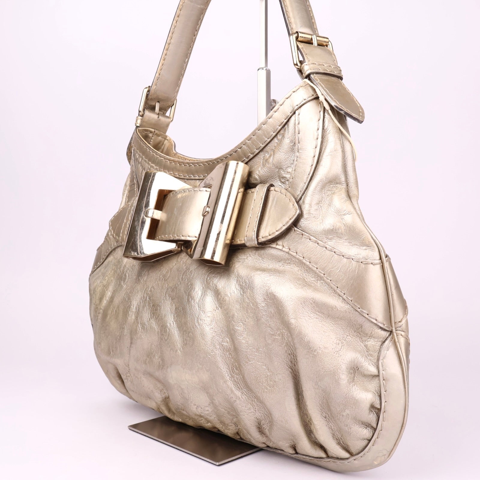 J3521 Gucci Guccissima Queen Hobo Bag- Pre Owned