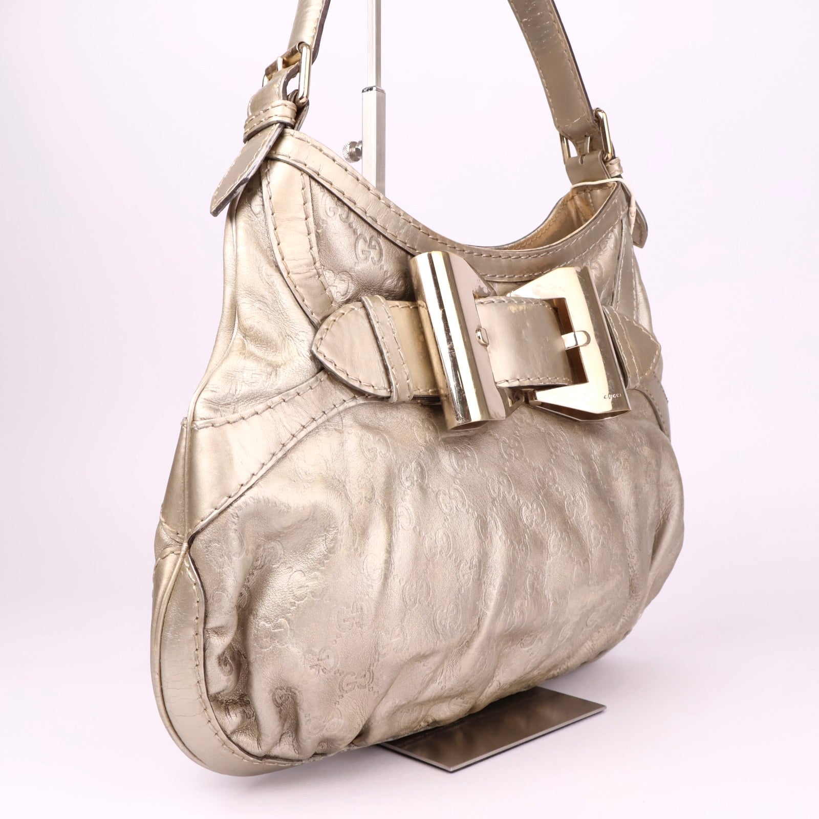 J3521 Gucci Guccissima Queen Hobo Bag- Pre Owned