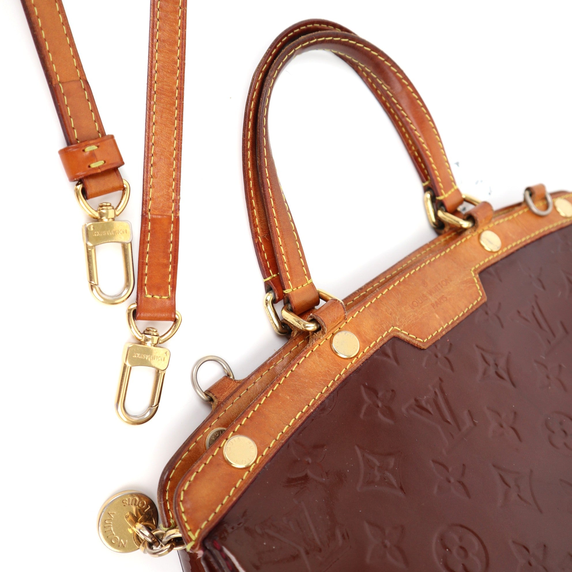 C1262 Louis Vuitton Monogram Vernis Brea MM-Pre Owned