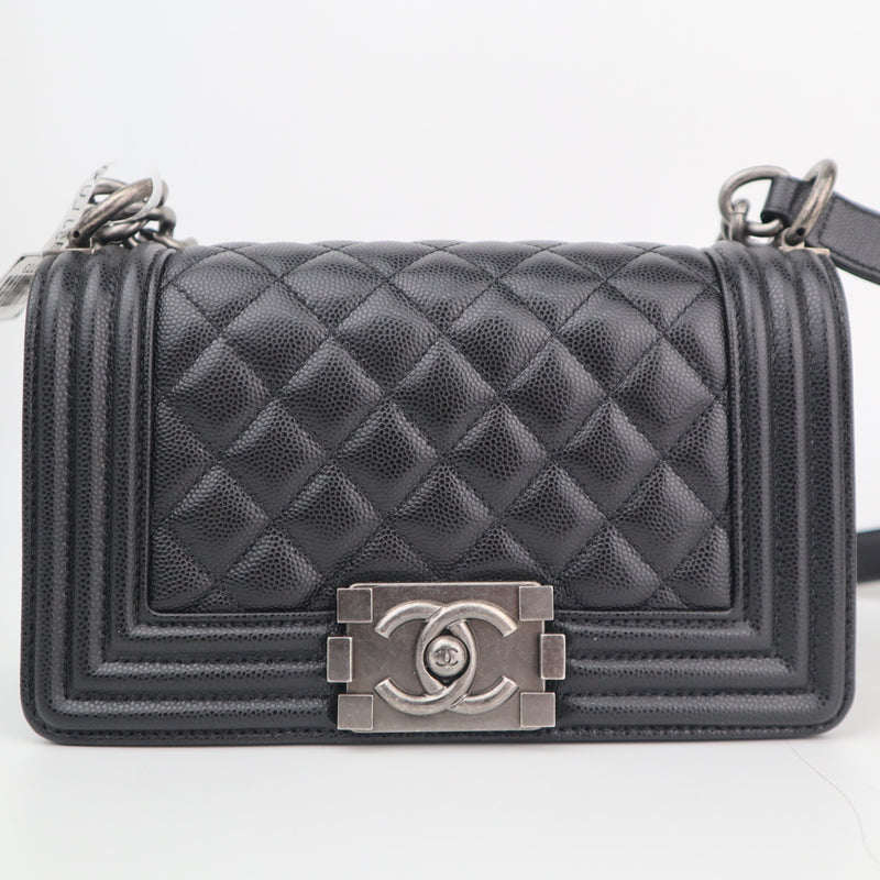 C2773 Chanel Shoulder Bag Boy Chanel Small | Pre-Owned Very Good Quilted Leather