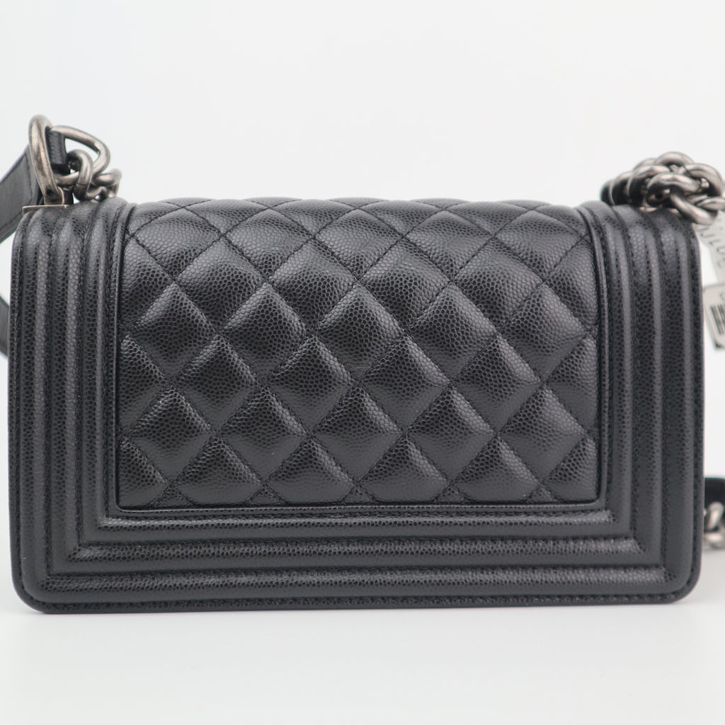 C2773 Chanel Shoulder Bag Boy Chanel Small | Pre-Owned Very Good Quilted Leather